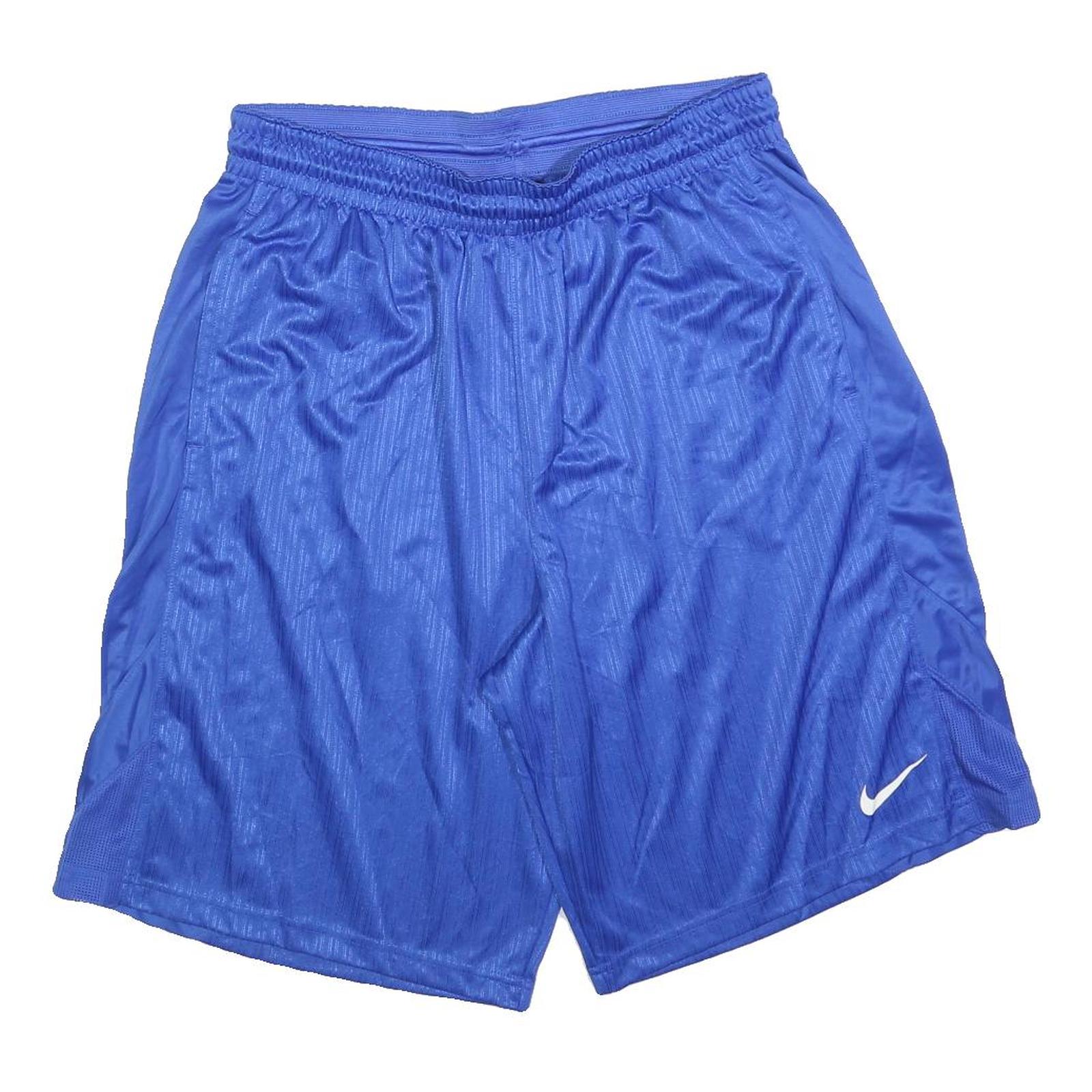 NIKE Mens Shorts Blue XL W33 Polyester Sports Gym Running Refurbished - N/A refurbished available on Cerqular