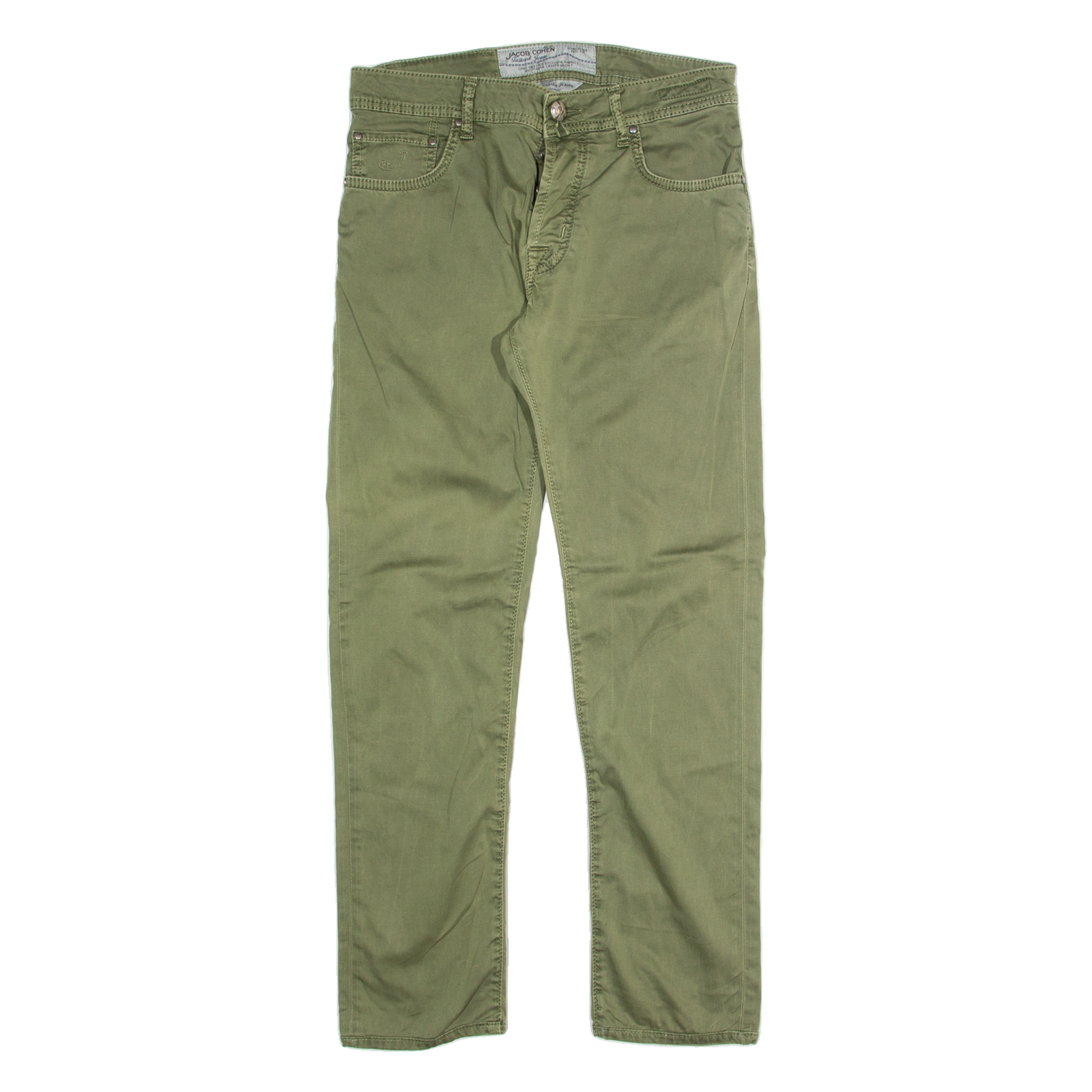 JACOB COHEN Womens Trousers Green Slim Tapered W30 L28 Refurbished - N/A refurbished available on Cerqular