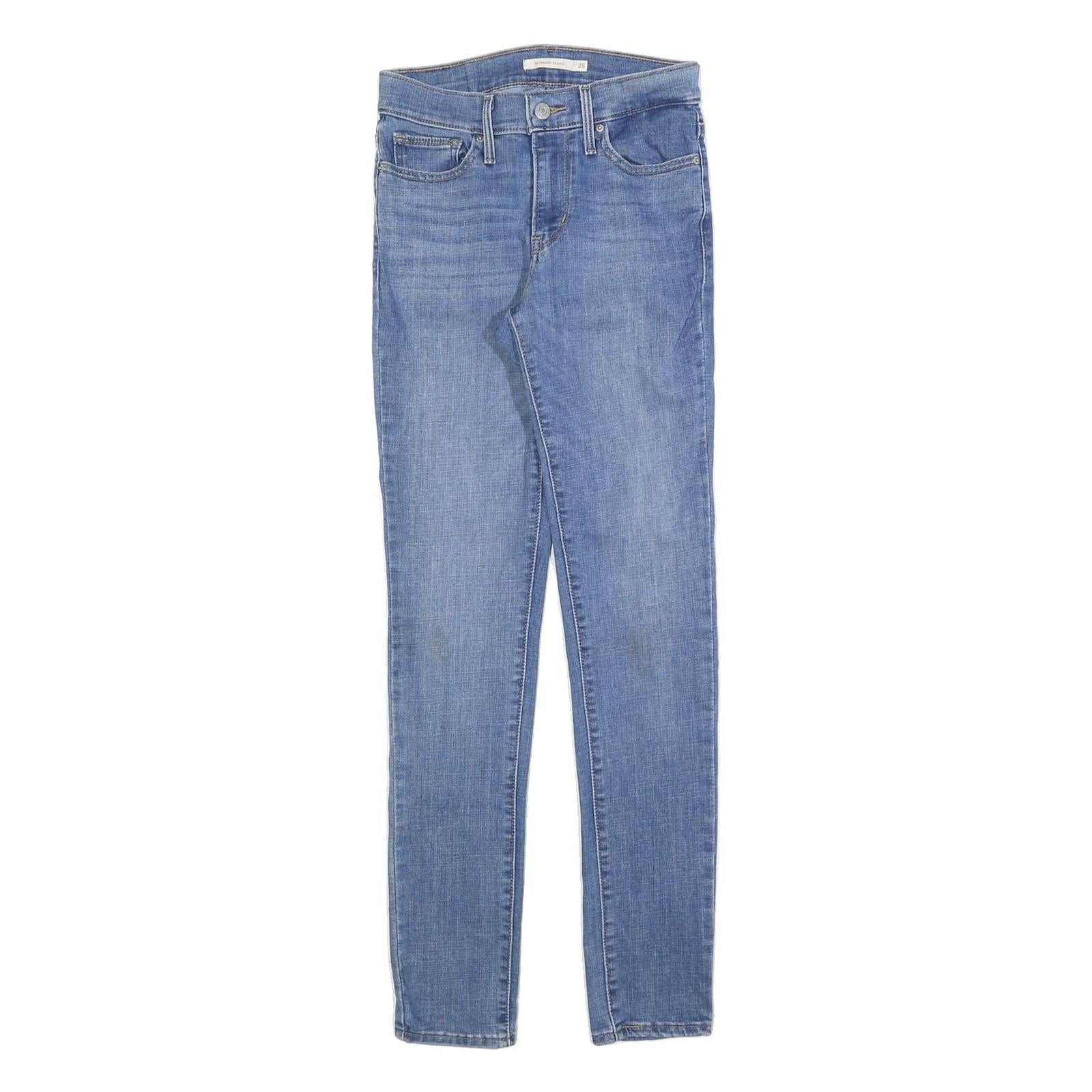 LEVI'S Womens Jeans Blue Slim Skinny Denim Medium W25 L30 Fashion Casual Refurbished - N/A refurbished available on Cerqular