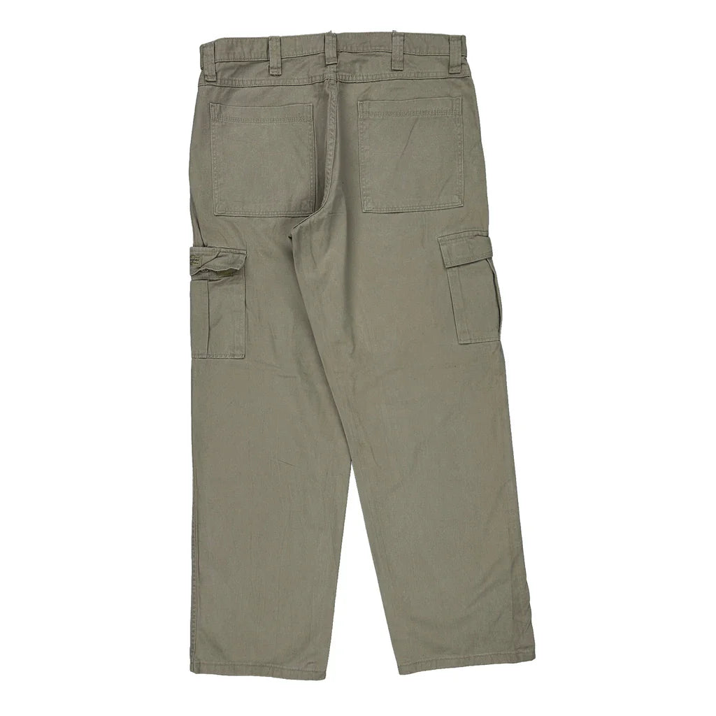 Dockers Cargo Trousers - 36W 32L Khaki Cotton Refurbished - Thrifted (note: this is a term often used to describe second- refurbished available on Cerqular