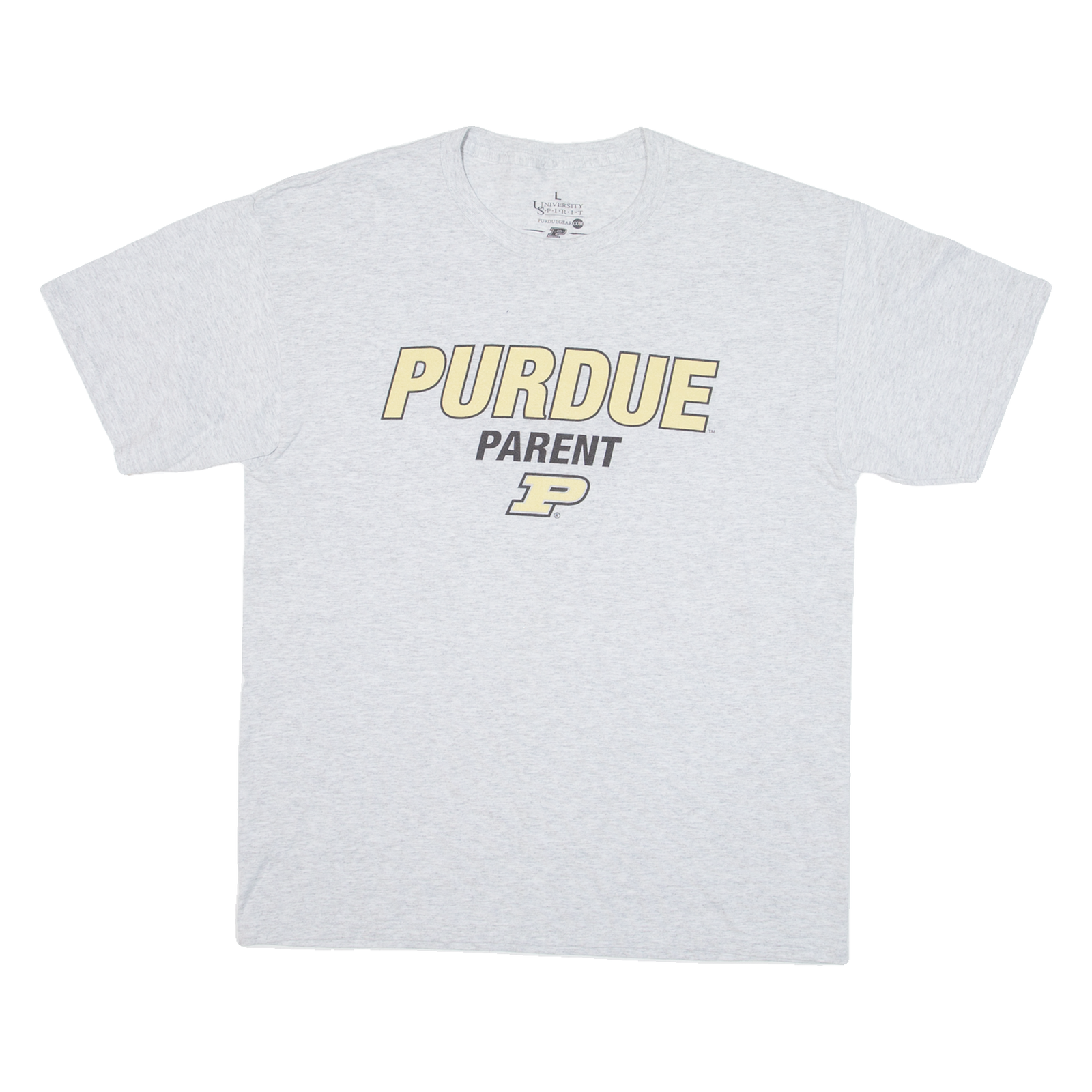 UNIVERSITY S.P.I.R.I.T Purdue Parent Mens T-Shirt Grey USA L Refurbished - N/A refurbished available on Cerqular