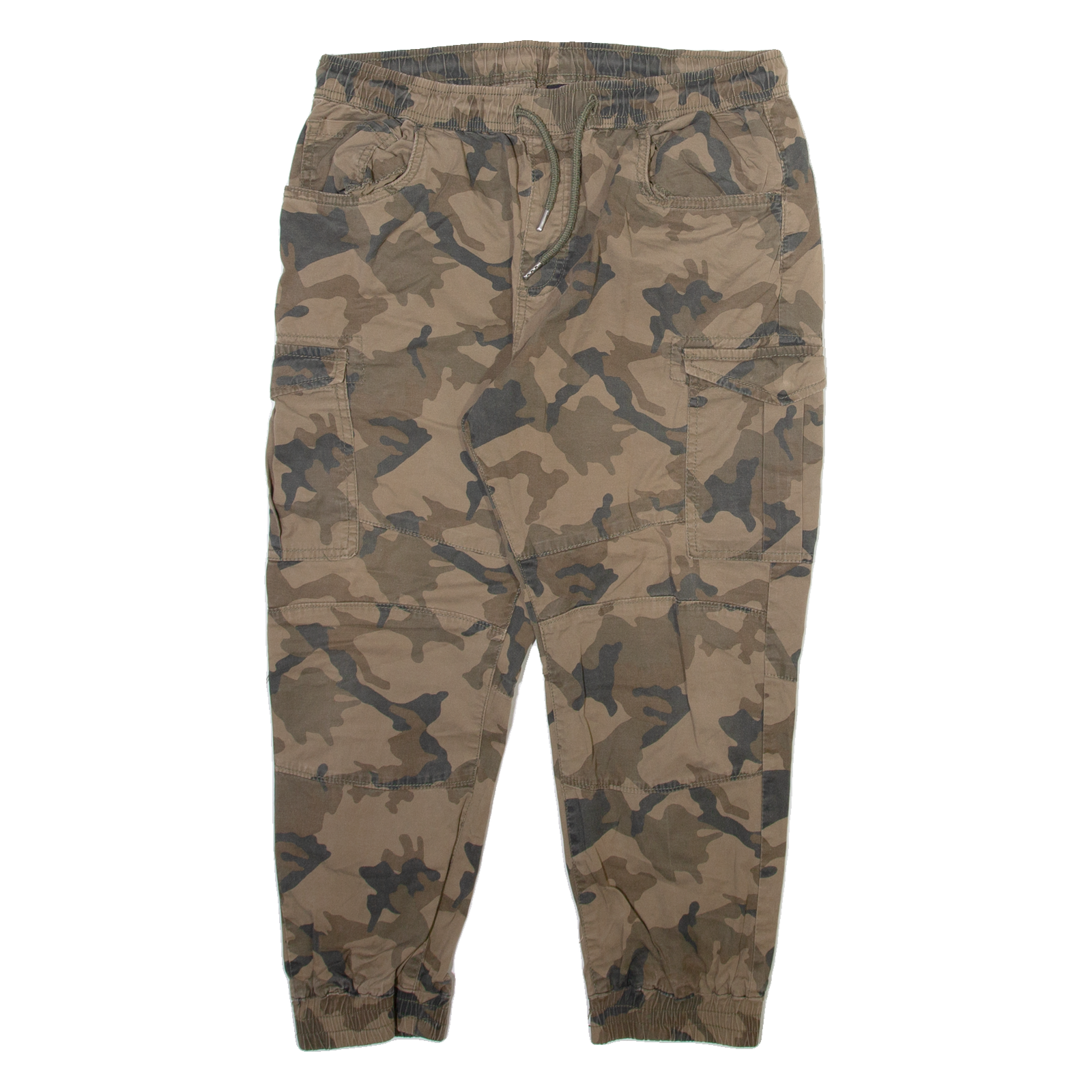 FSBN Camo Cargo Mens Trousers Brown Regular Tapered W32 L23 Refurbished - N/A refurbished available on Cerqular