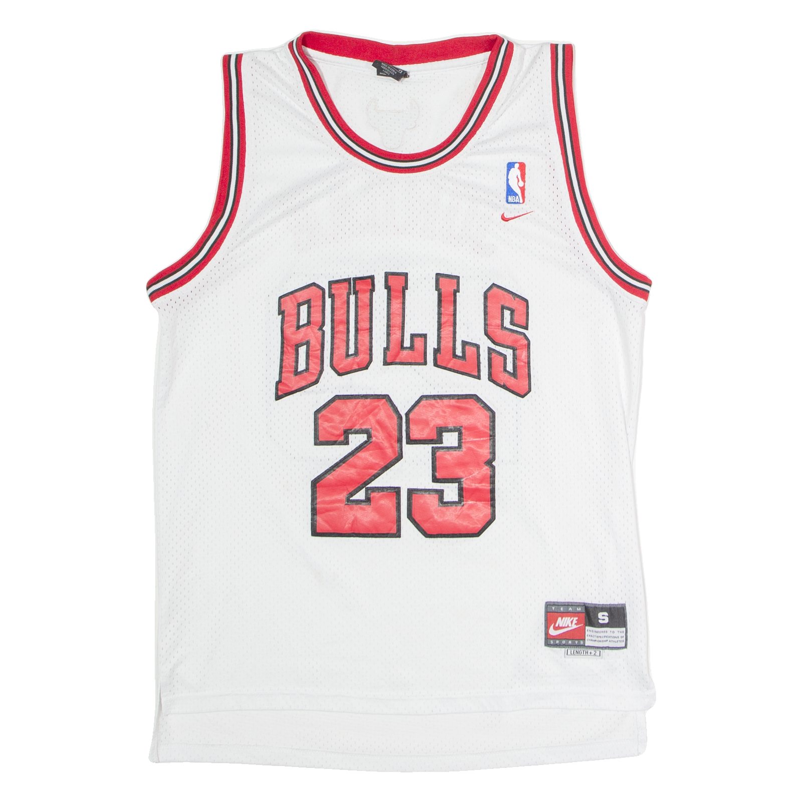 NIKE Chicago Bulls Alternate #23 Jordan Mens Jersey White Sleeveless 90s USA S Refurbished - N/A refurbished available on Cerqular