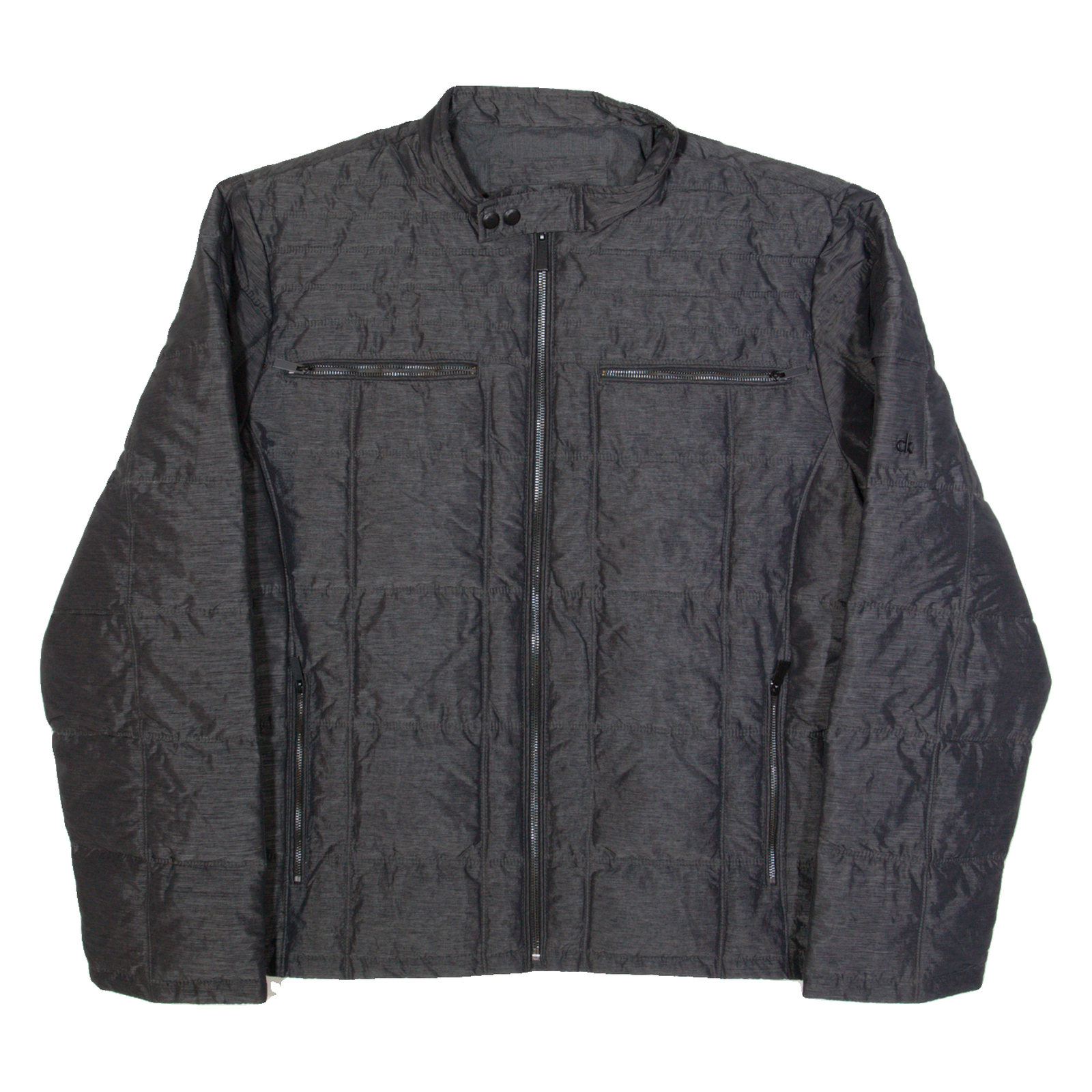 CALVIN KLEIN Mens Puffer Coat Grey 2XL Refurbished - N/A refurbished available on Cerqular