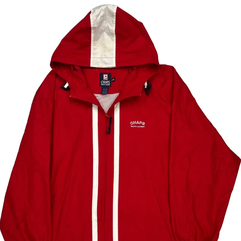 Chaps Ralph Lauren Jacket - XL White Polyester Refurbished - Thrifted (note: this is a term often used to describe second- refurbished available on Cerqular