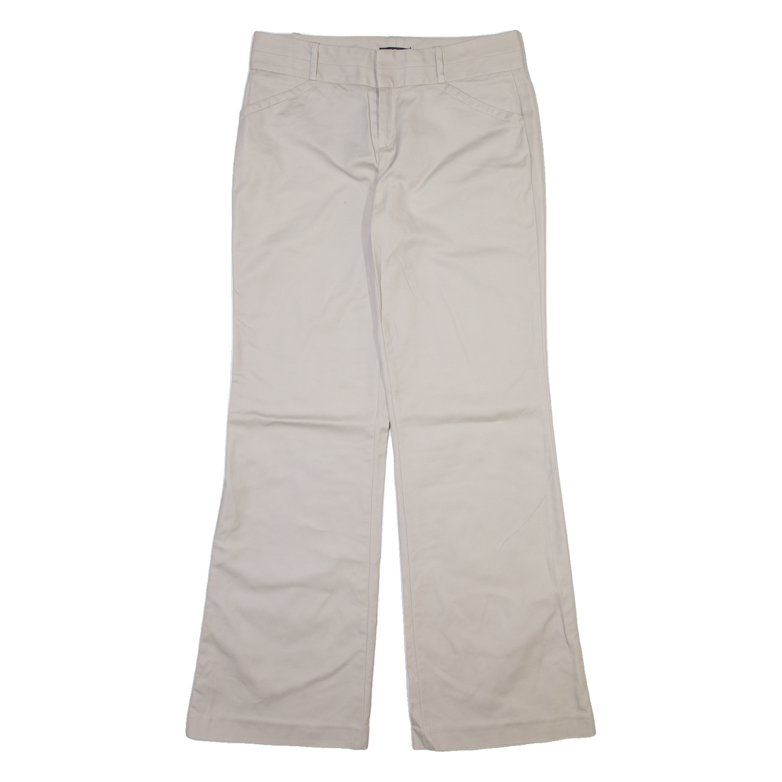 DKNY Womens Trousers Beige Regular Bootcut W30 L32 Refurbished - N/A refurbished available on Cerqular