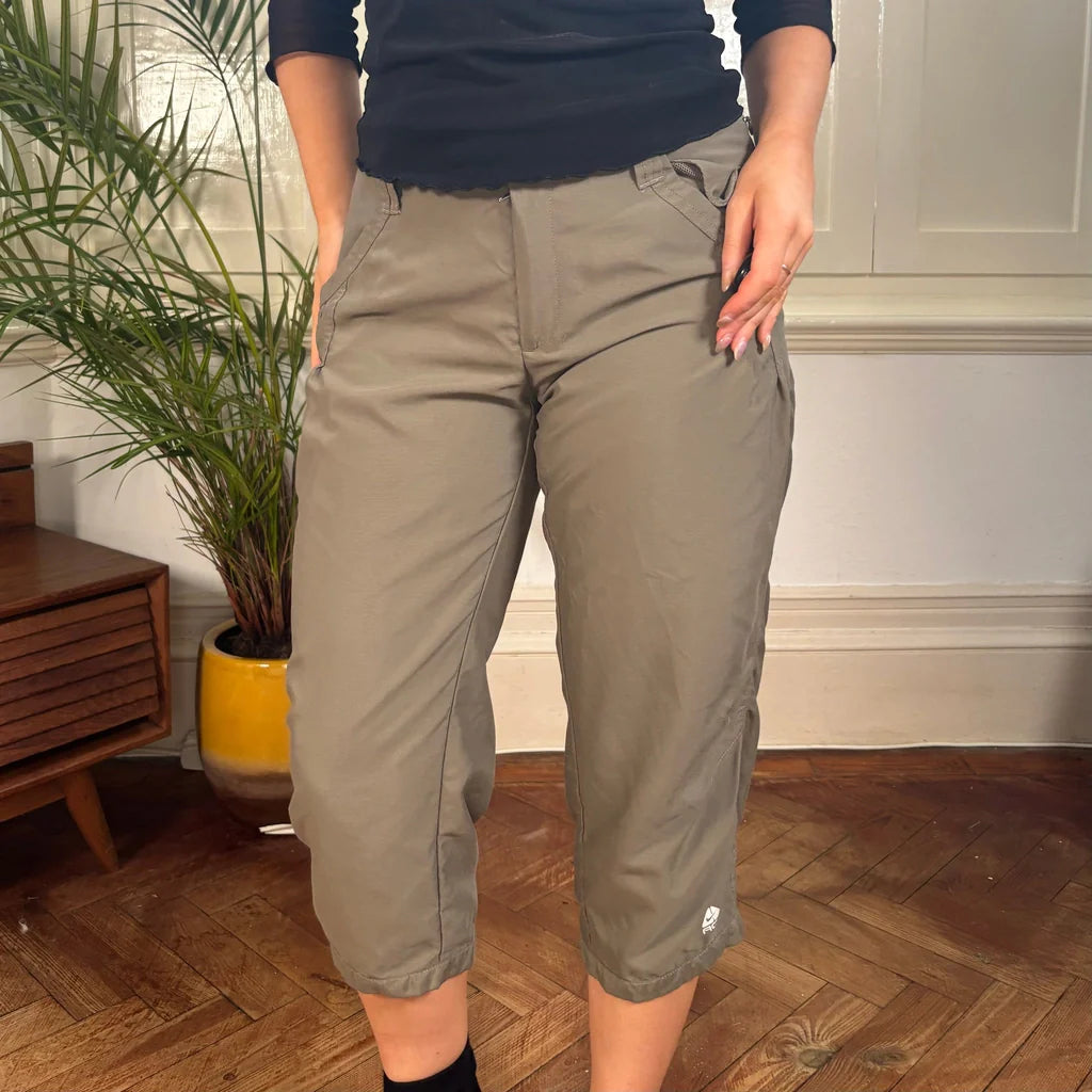 Nike Acg Sport Shorts - XS Khaki Polyester Refurbished - Thrifted (note: this is a term often used to describe second- refurbished available on Cerqular