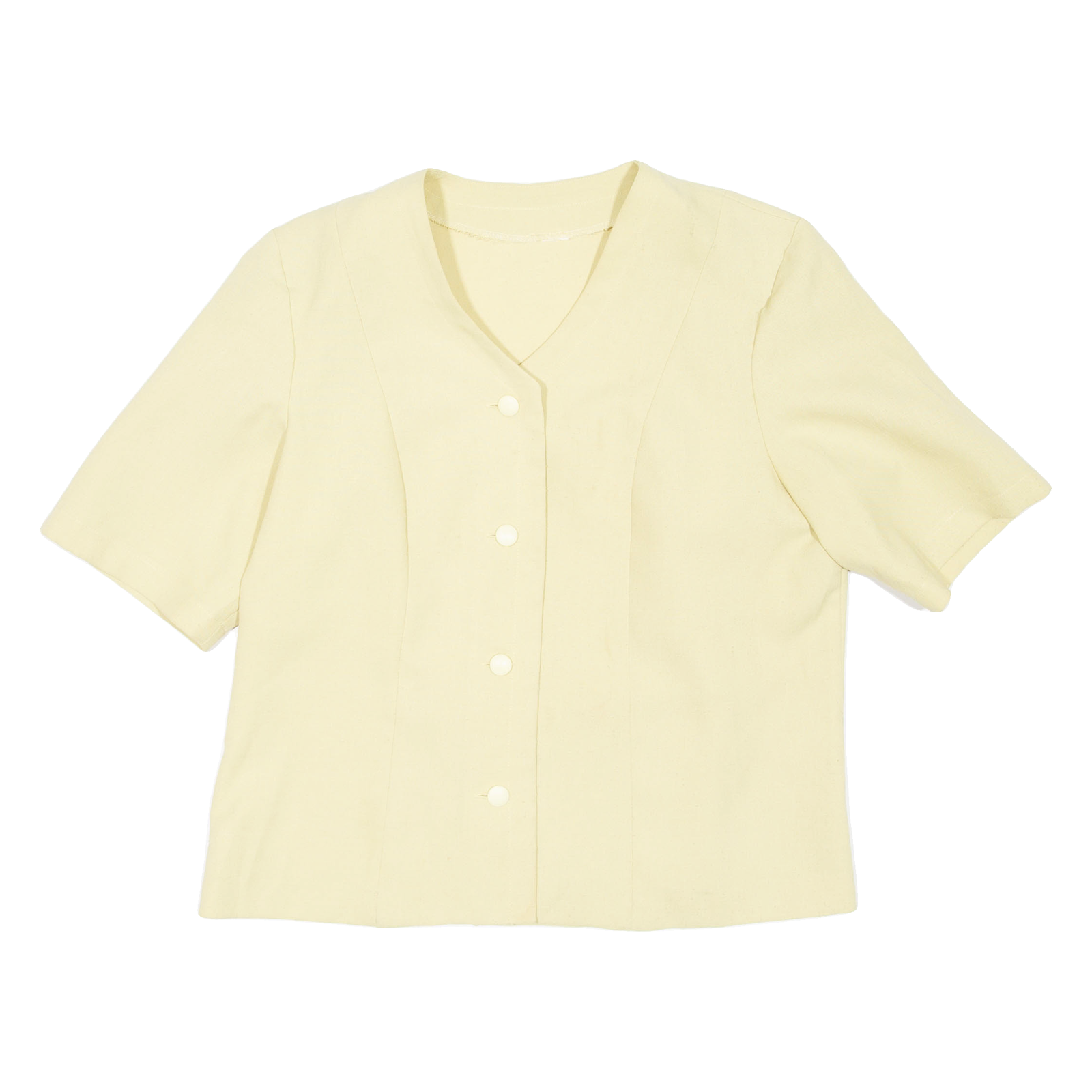 Short Sleeved Womens Blazer Coat Yellow L Refurbished - N/A refurbished available on Cerqular
