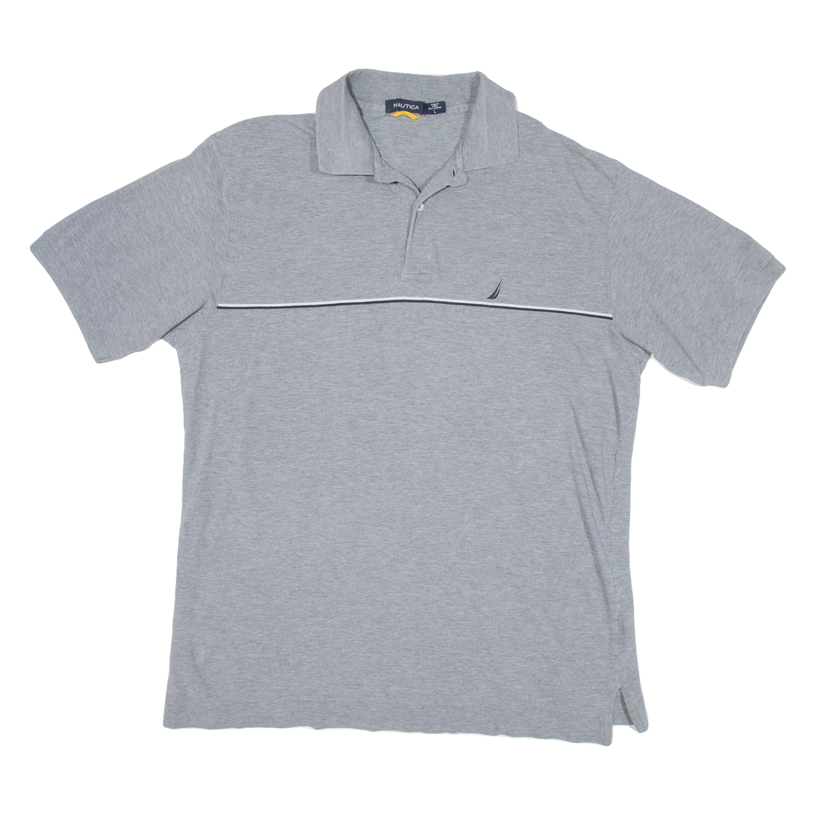 Buy NAUTICA Mens Polo Shirt Grey L Refurbished - $23.39 NAUTICA Mens Polo Shirt Grey L Refurbished - N/A refurbished available on Cerqular