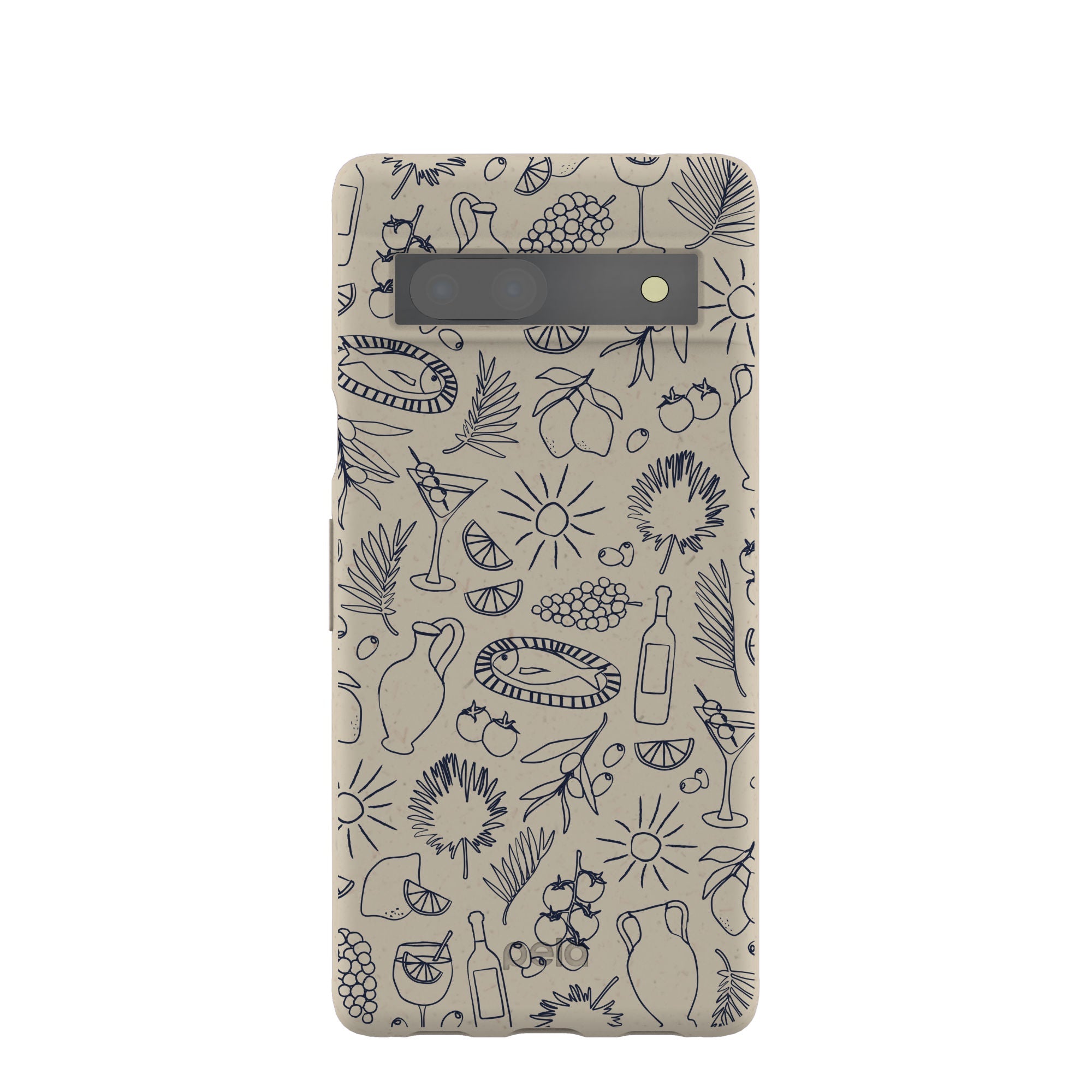 London Fog Mediterranean Moments Google Pixel 7a Case Refurbished - Pela Case refurbished available on Cerqular