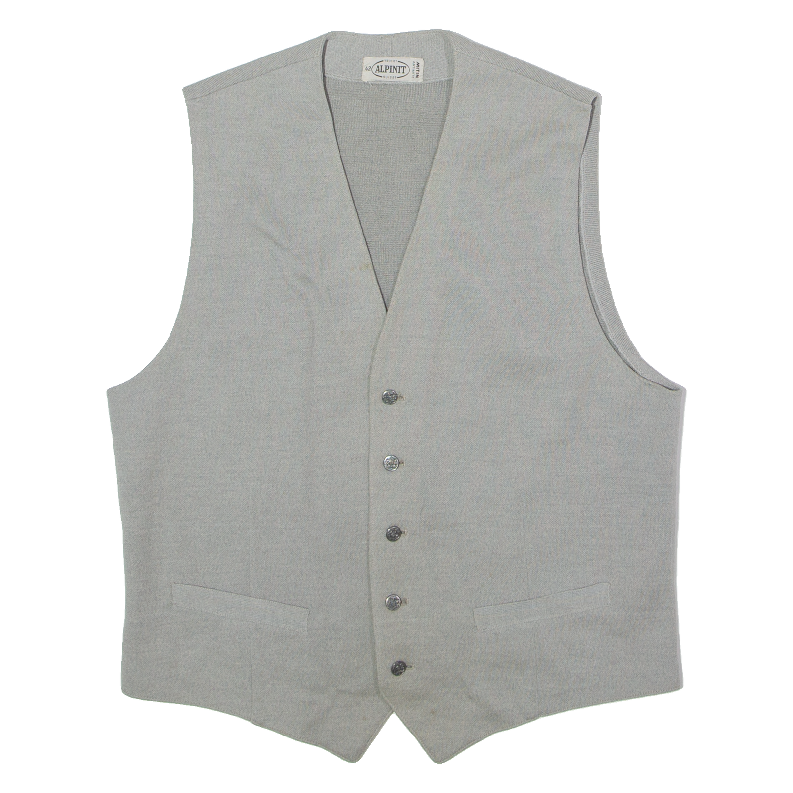 ALPINIT Mens Blazer Waistcoat Grey 90s M Refurbished - N/A refurbished available on Cerqular