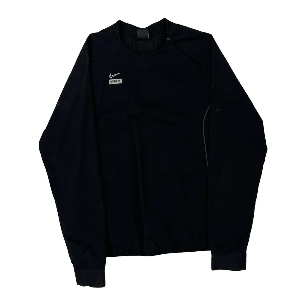 Nike Windbreaker - Small Black Nylon Refurbished - Thrifted (note: this is a term often used to describe second- refurbished available on Cerqular