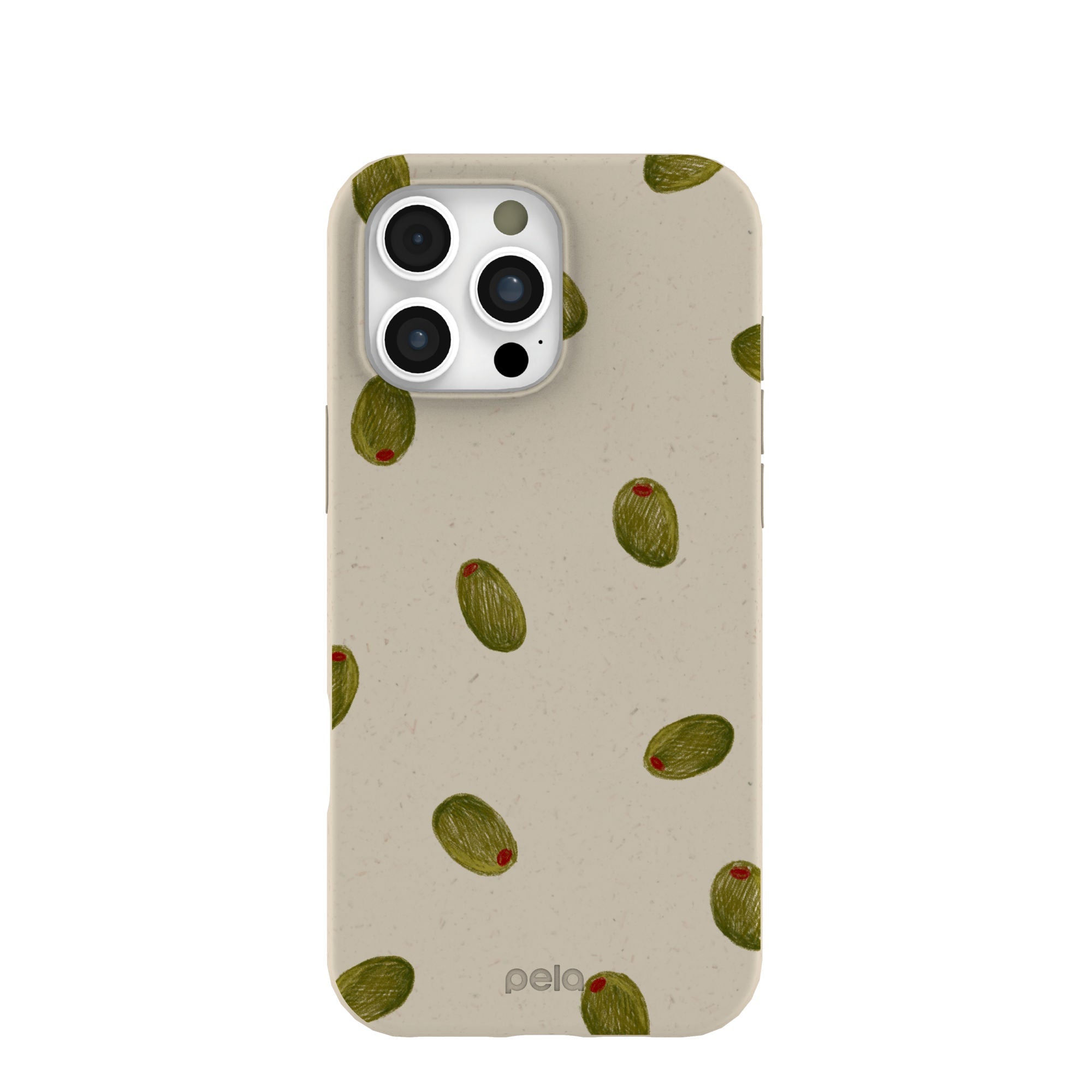 London Fog Olive Party iPhone 16 Pro Max Case Refurbished - Pela Case refurbished available on Cerqular