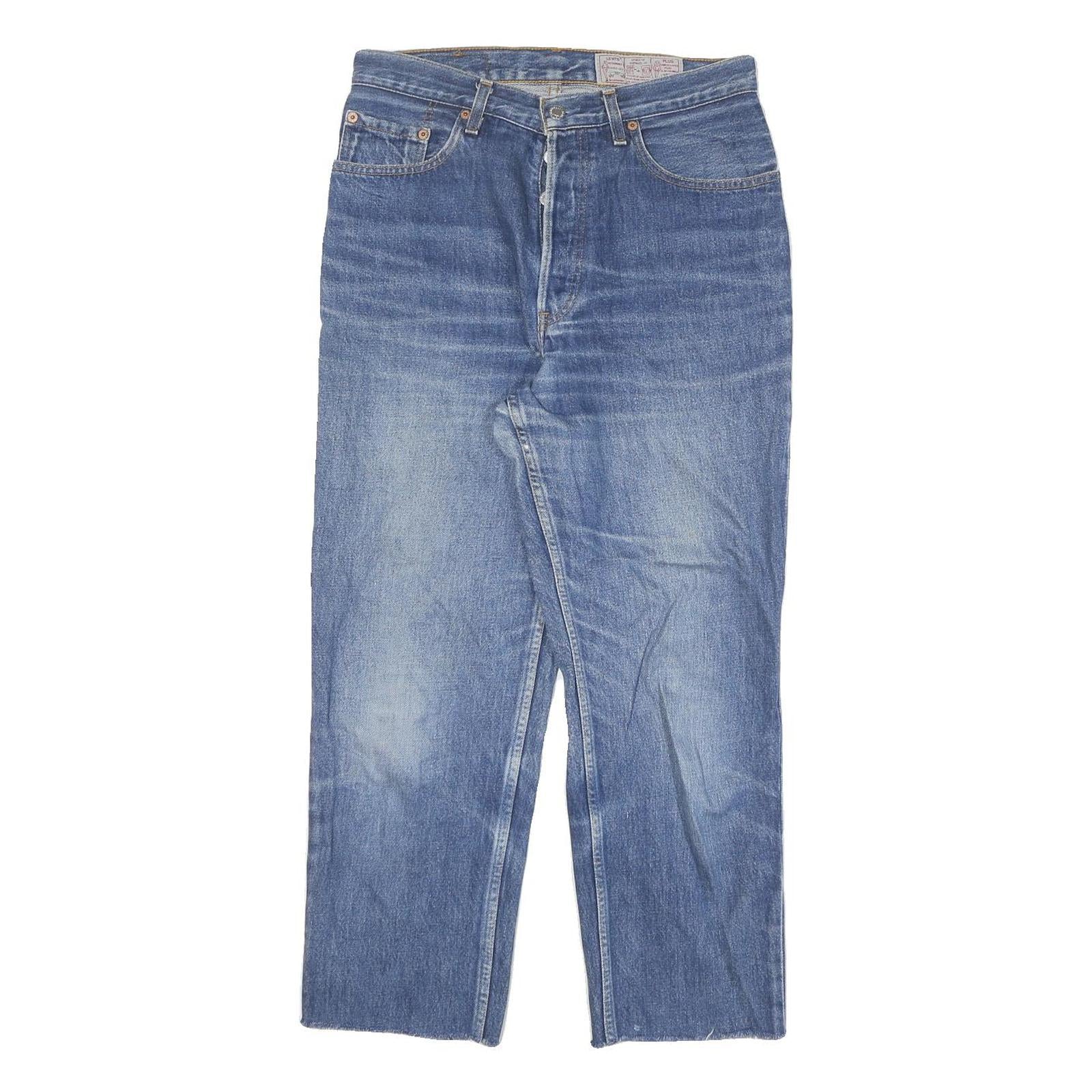 LEVI'S 901 Womens Jeans Blue Regular Straight Denim Medium W30 L25 Classic Fit Refurbished - N/A refurbished available on Cerqular