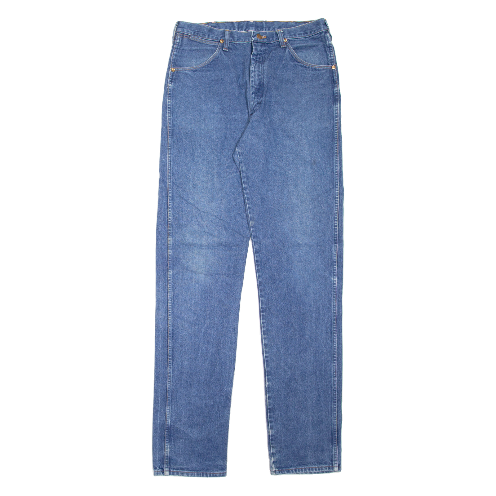 WRANGLER Mens Jeans Blue Slim Tapered W36 L37 Refurbished - N/A refurbished available on Cerqular