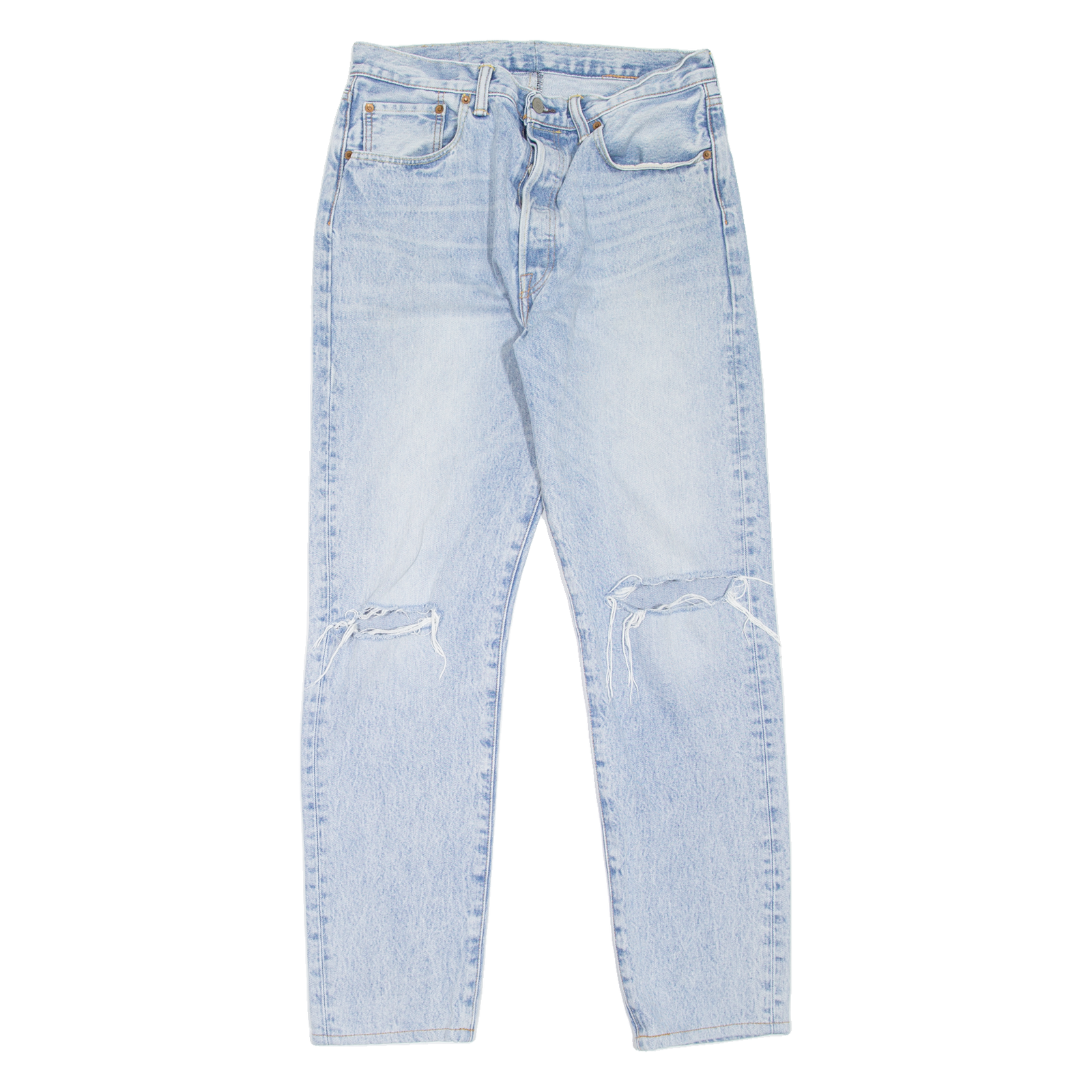 LEVI'S Altered Distressed Mens Jeans Blue Slim Tapered Stone Wash W31 L31 Refurbished - N/A refurbished available on Cerqular