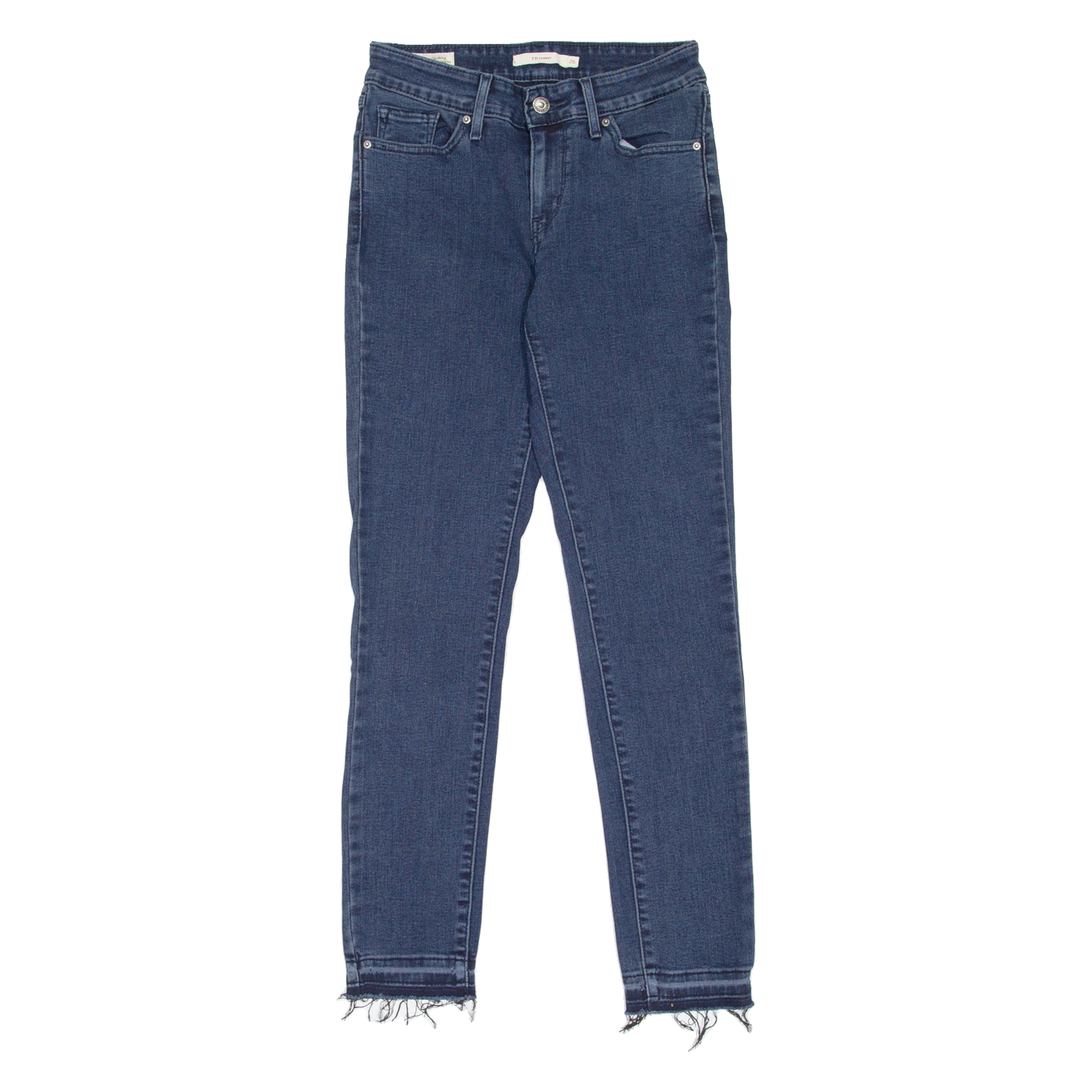 LEVI'S 711 BIG E Womens Jeans Blue Slim Skinny W26 L30 Refurbished - N/A refurbished available on Cerqular