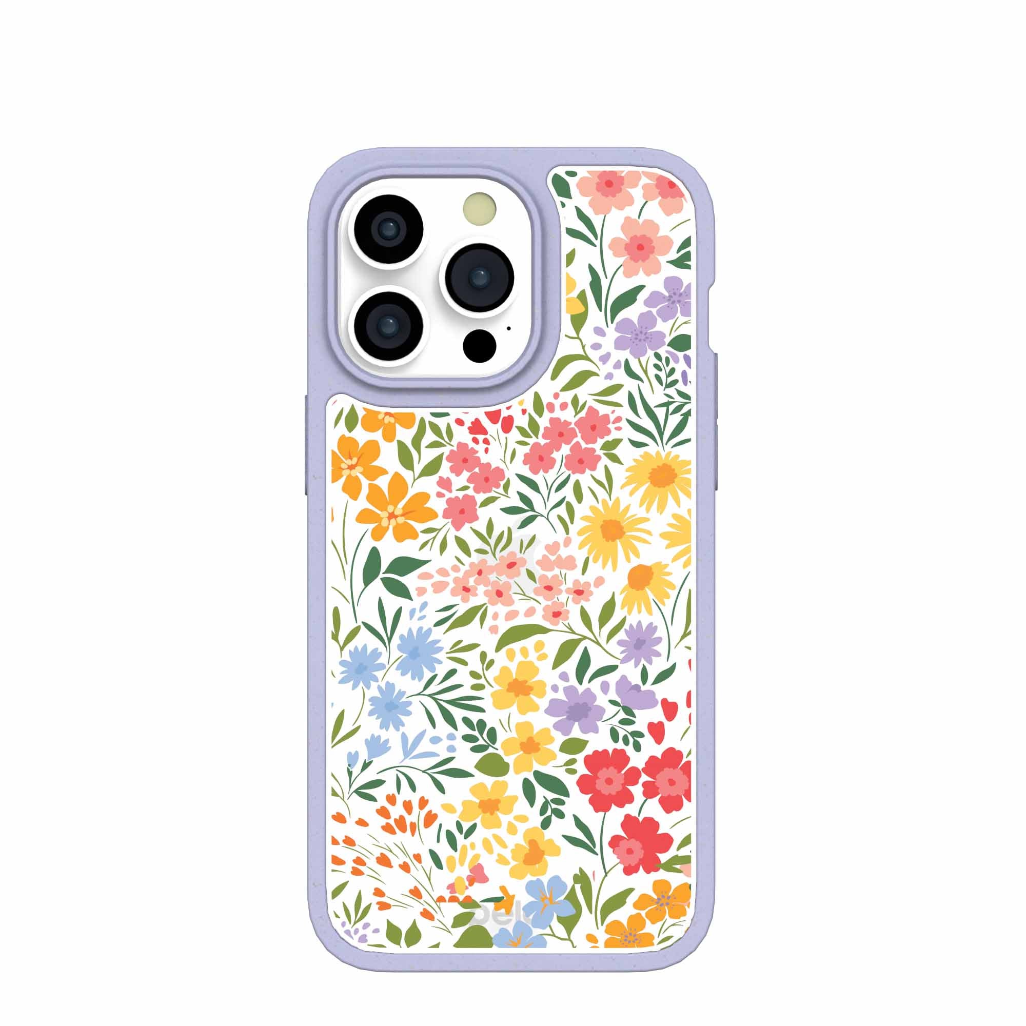 Clear Blooming Wild iPhone 15 Pro Max Case With Lavender Ridge Refurbished - Pela Case refurbished available on Cerqular