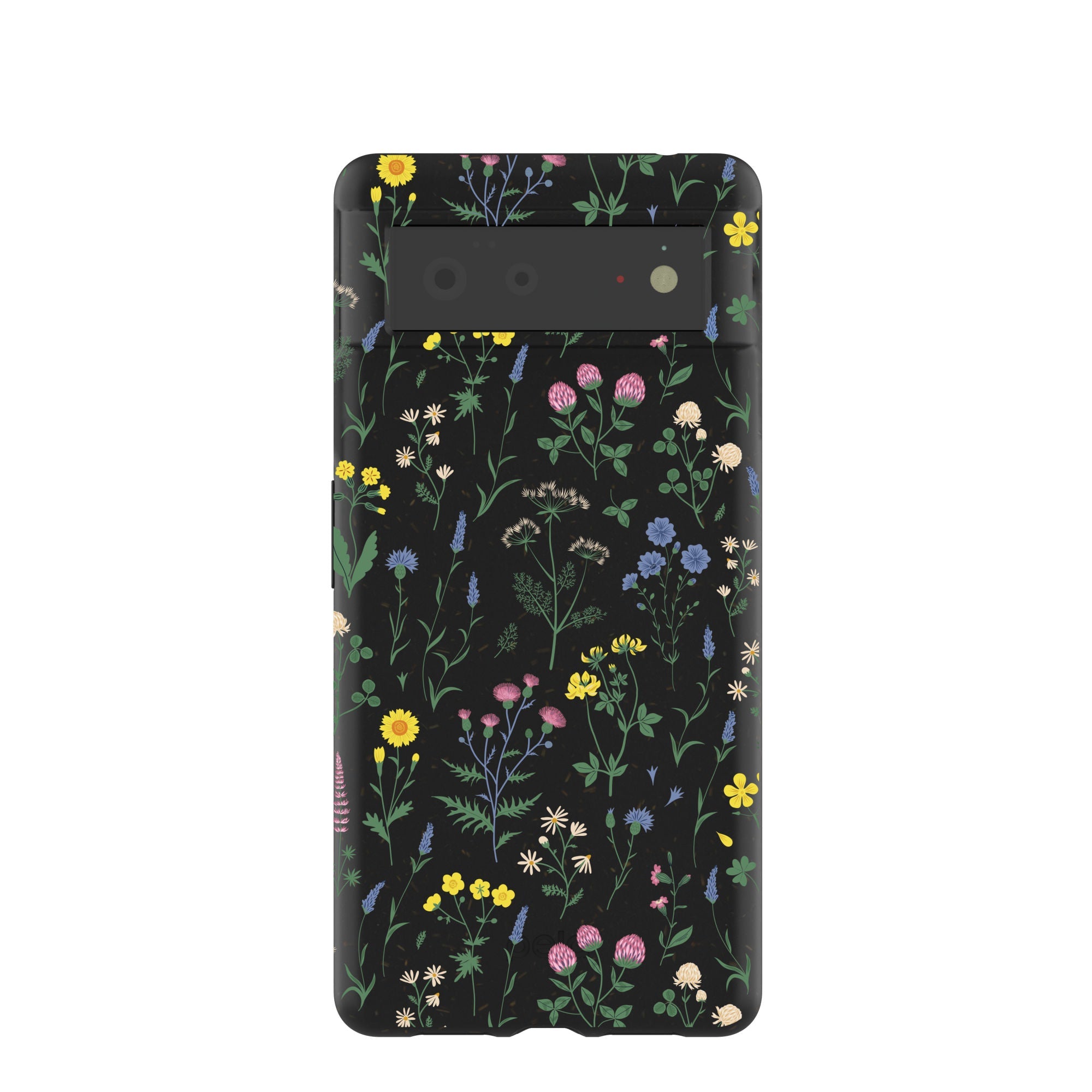 Black Shadow Blooms Google Pixel 6 Case Refurbished - Pela Case refurbished available on Cerqular