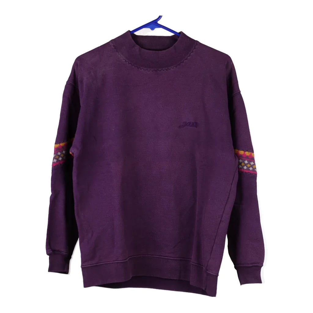 Unbranded Sweatshirt - Large Purple Cotton Refurbished - Thrifted (note: this is a term often used to describe second- refurbished available on Cerqular