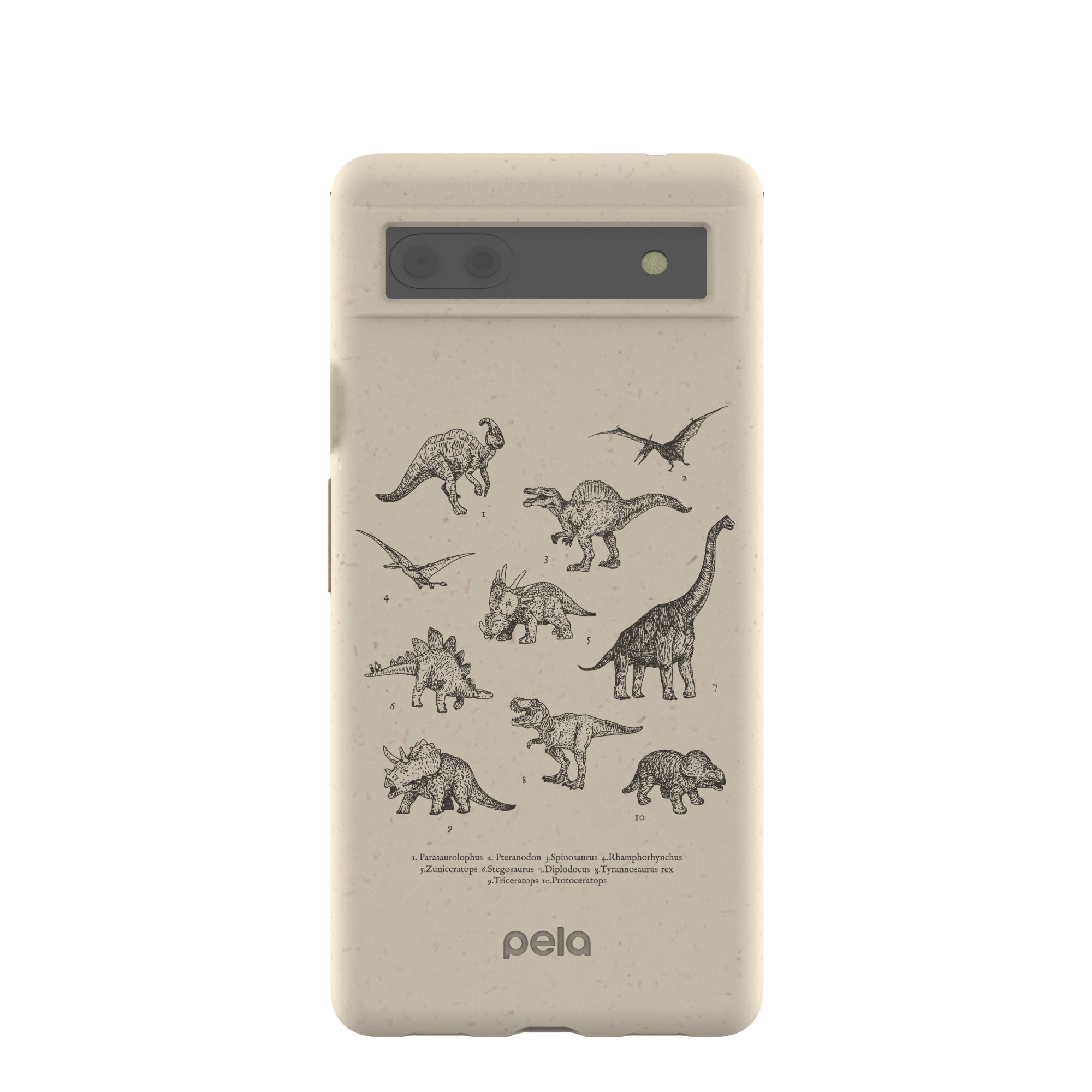 London Fog Dinosaurology Google Pixel 6a Case Refurbished - Pela Case refurbished available on Cerqular