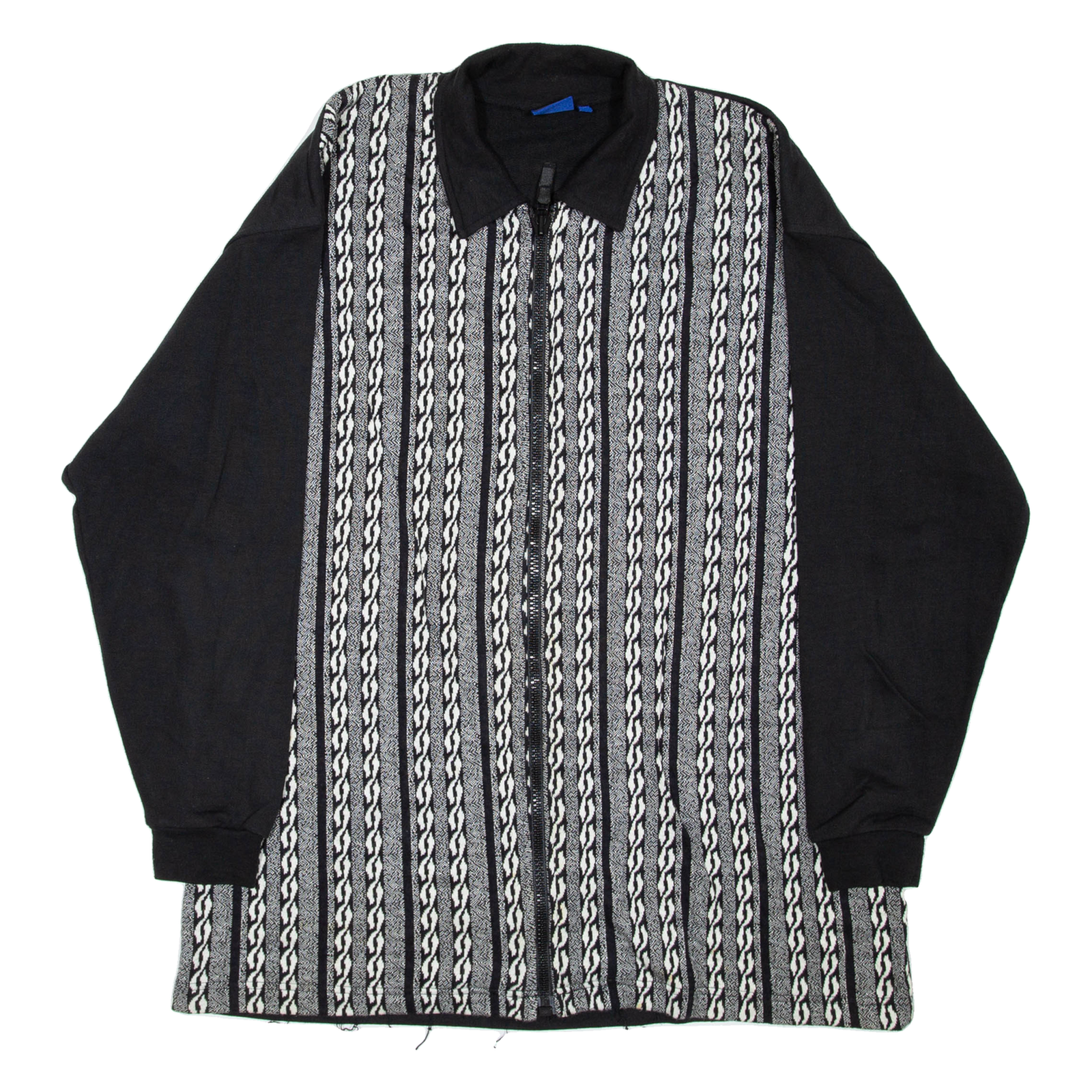 GARRY Mens Jacket Black Striped L Refurbished - N/A refurbished available on Cerqular