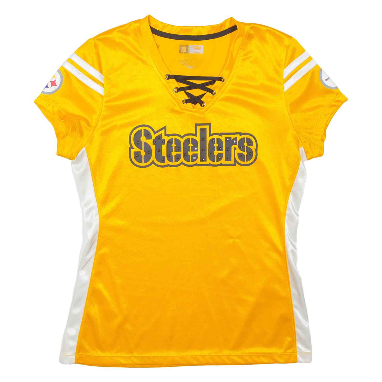 Buy Pittsburgh Steelers Womens Football Shirt Jersey Yellow USA V-Neck S Refurbished - $37.69 Pittsburgh Steelers Womens Football Shirt Jersey Yellow USA V-Neck S Refurbished - N/A refurbished available on Cerqular