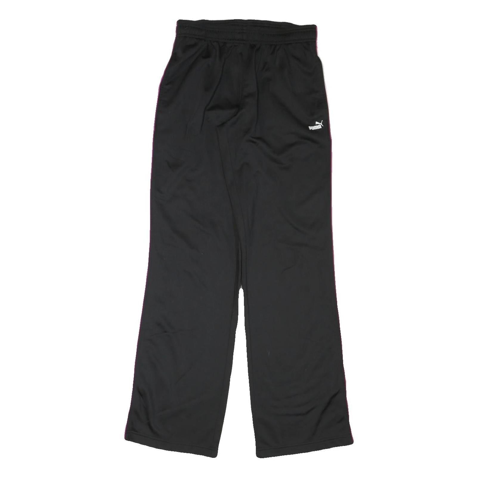 PUMA Womens Joggers Black UK 14 W30 L33 Polyester Blend Regular Fit Straight Leg Refurbished - N/A refurbished available on Cerqular