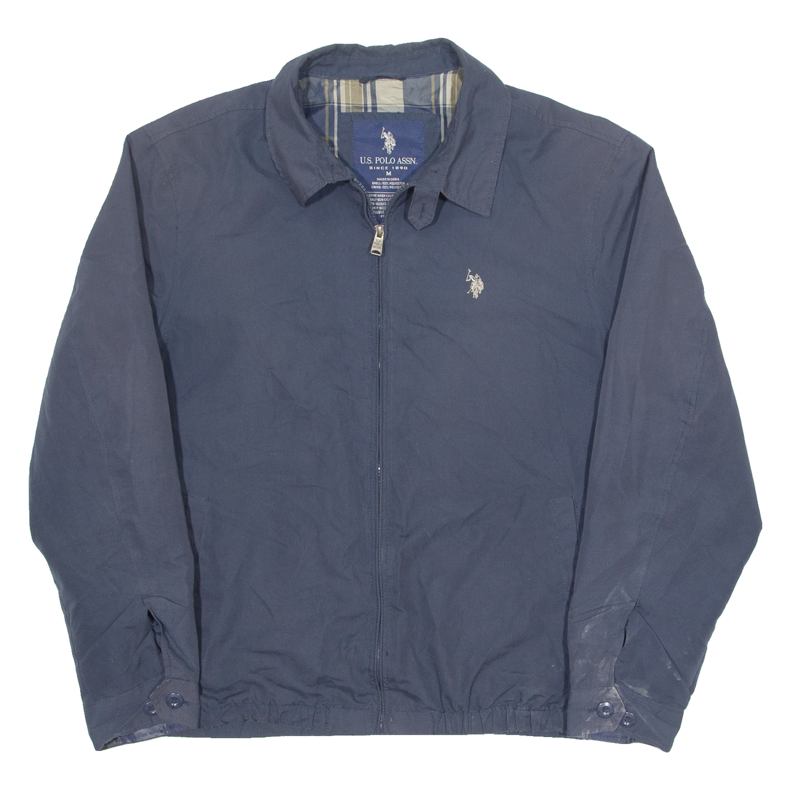 US POLO ASSN Mens Lined Jacket Blue M Refurbished - N/A refurbished available on Cerqular