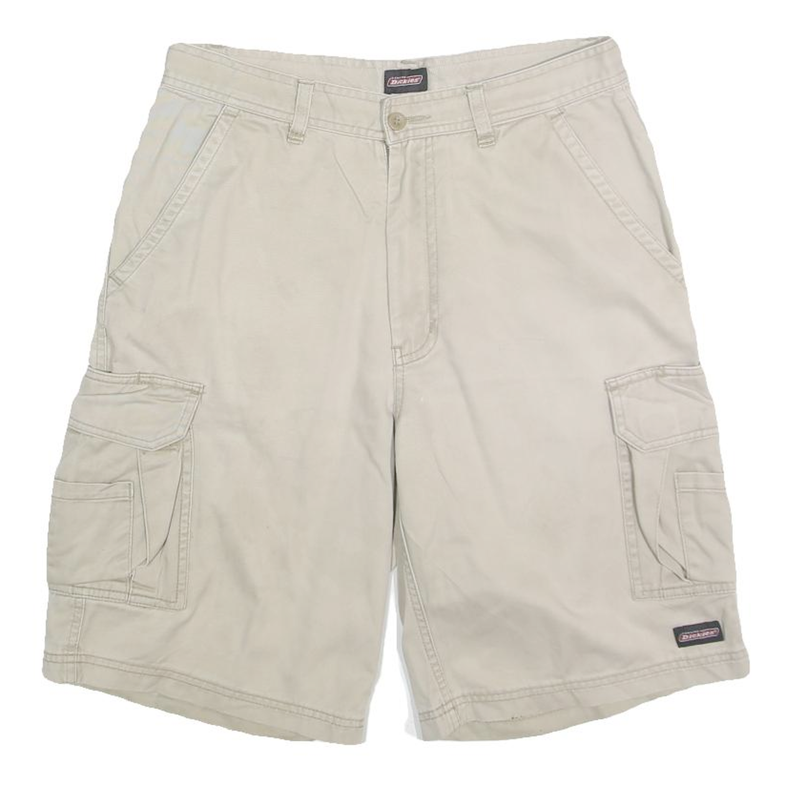 DICKIES Mens Beige Cargo Cotton Casual Shorts S W30 Workwear Pockets Refurbished - N/A refurbished available on Cerqular