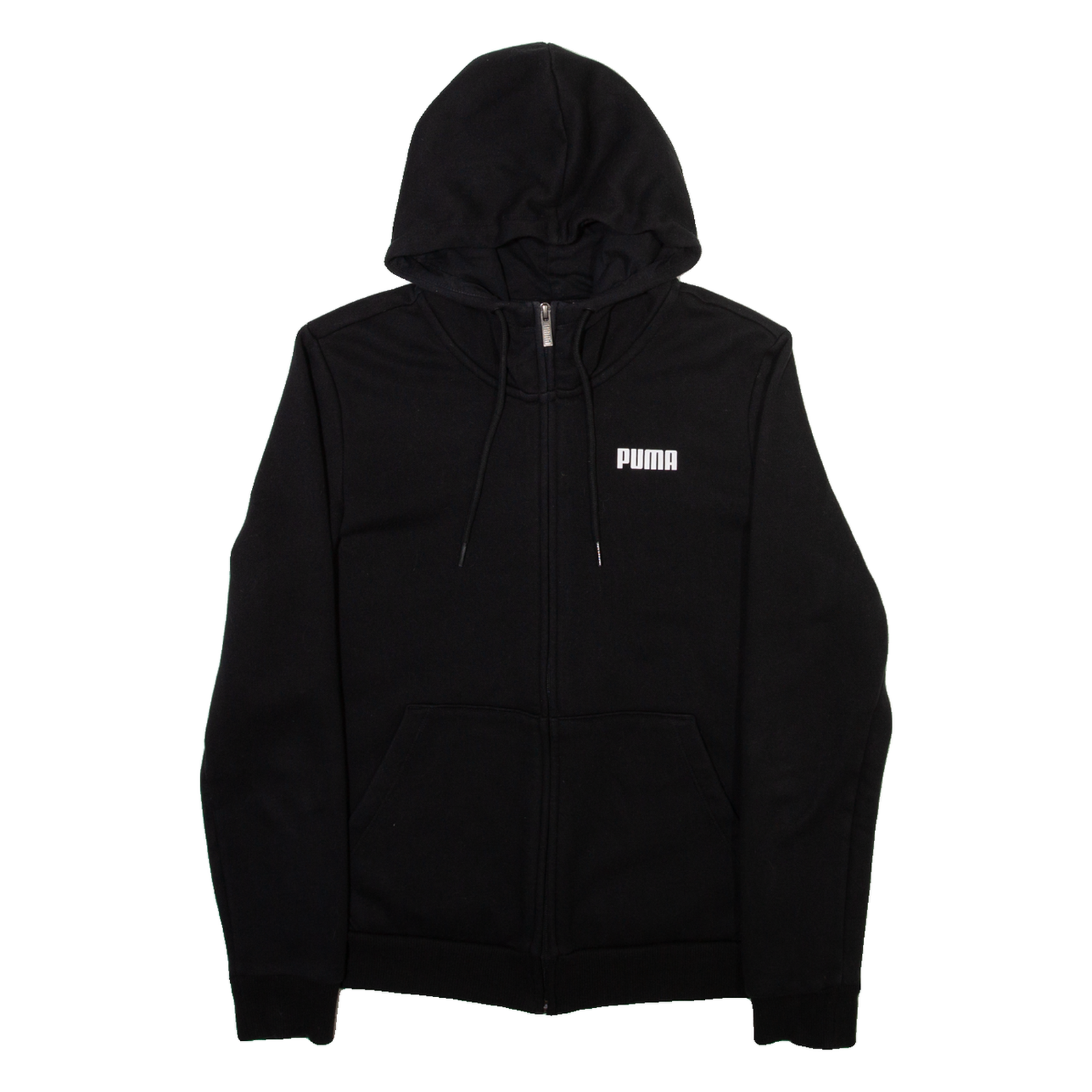 PUMA Mens Black Hoodie Full Zip S Refurbished - N/A refurbished available on Cerqular