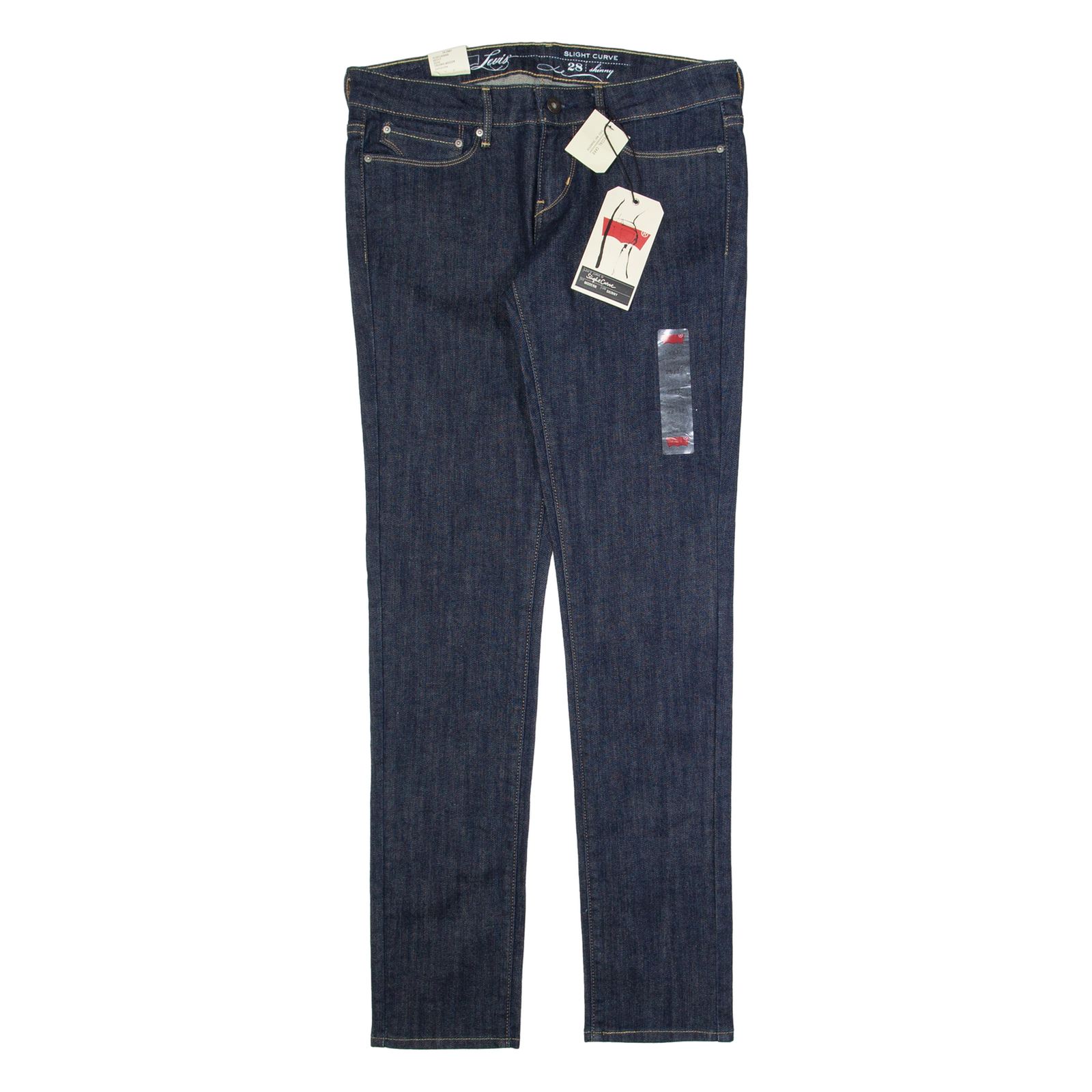 LEVI'S Slight Curve Womens Jeans Blue Slim Skinny W28 L32 Refurbished - N/A refurbished available on Cerqular