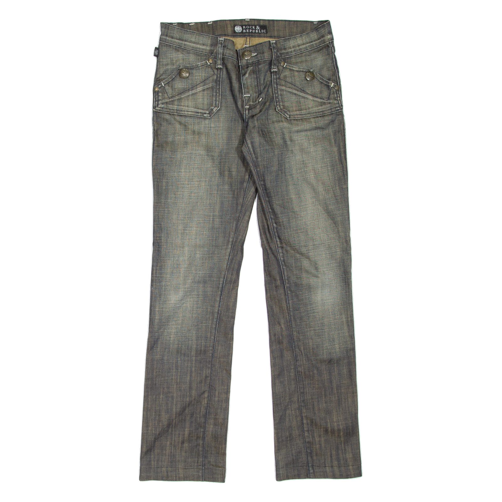 Buy ROCK & REPUBLIC Gwen Womens Jeans Blue Slim Straight Stone Wash W27 L29 Refurbished - $23.39 ROCK & REPUBLIC Gwen Womens Jeans Blue Slim Straight Stone Wash W27 L29 Refurbished - N/A refurbished available on Cerqular