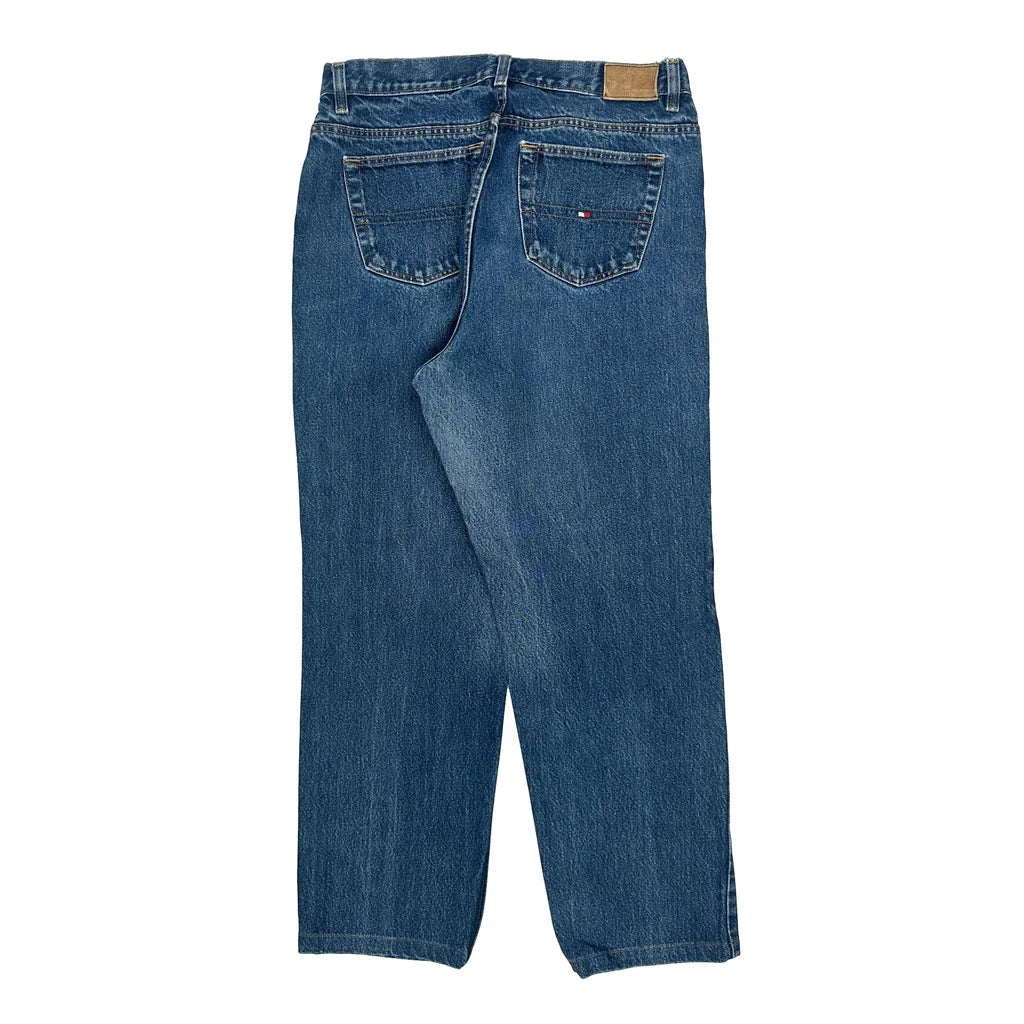 Tommy Hilfiger Jeans - 34W 31L Blue Denim Refurbished - Thrifted (note: this is a term often used to describe second- refurbished available on Cerqular