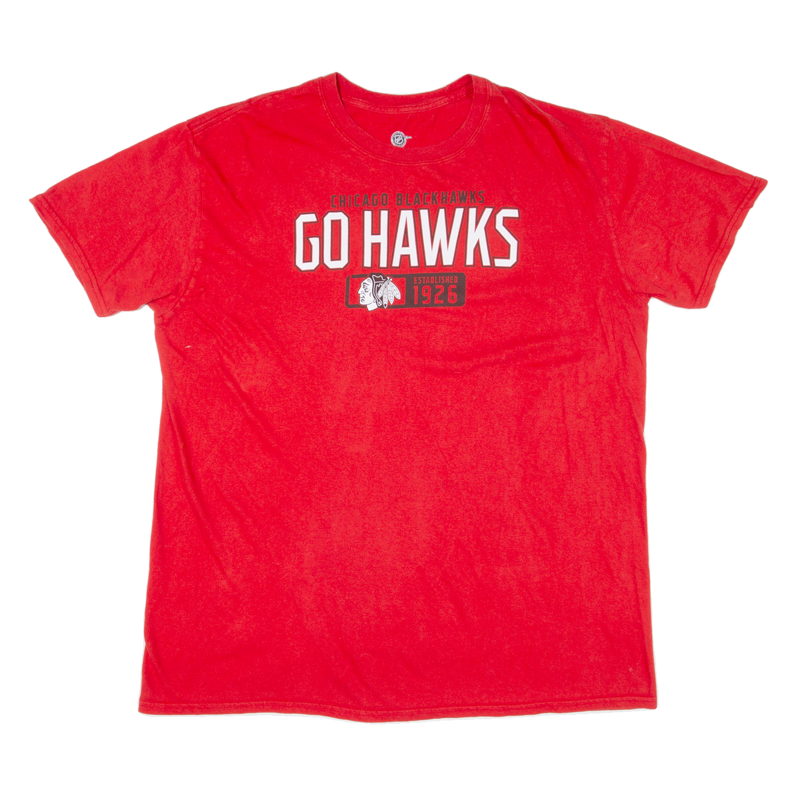 NHL Chicago Black Hawks Mens T-Shirt Red USA XL Refurbished - N/A refurbished available on Cerqular