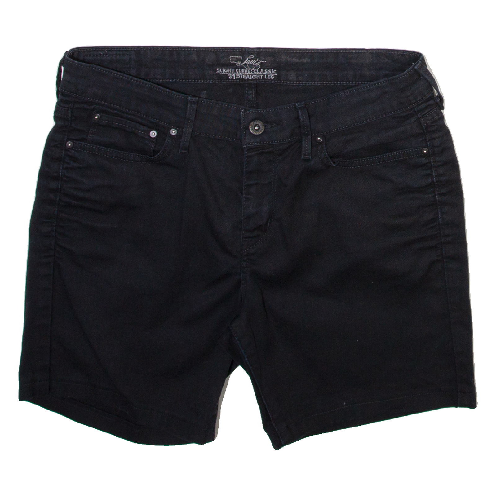 LEVI'S Womens Casual Shorts Black M W31 Refurbished - N/A refurbished available on Cerqular