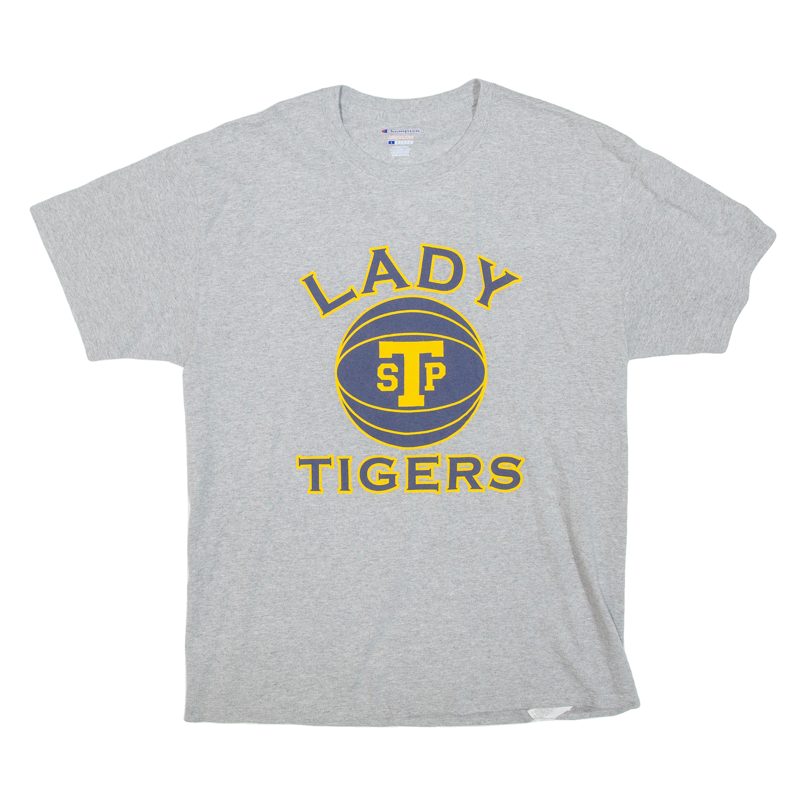 Buy CHAMPION Lady Tigers Mens T-Shirt Grey L Refurbished - $15.59 CHAMPION Lady Tigers Mens T-Shirt Grey L Refurbished - N/A refurbished available on Cerqular
