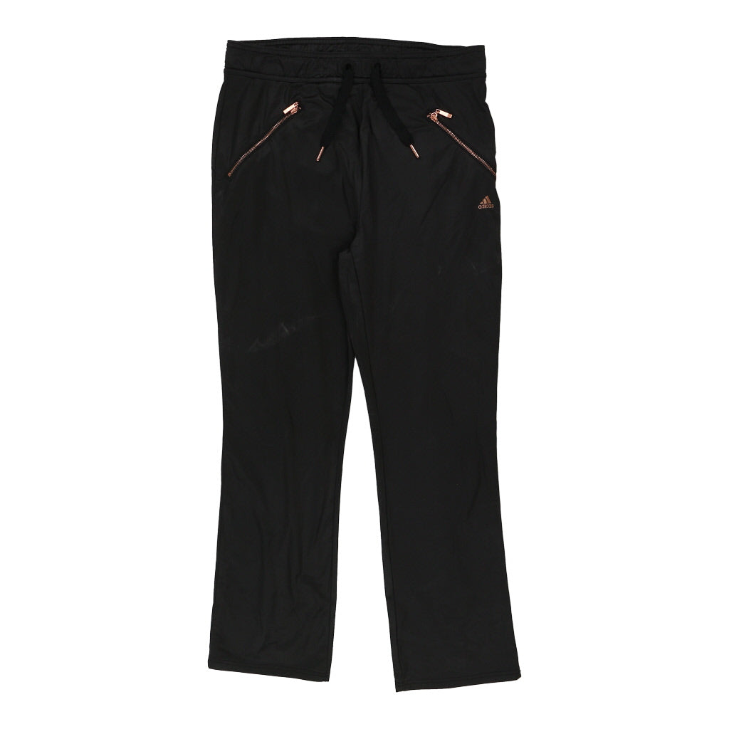 Adidas Tracksuit - Medium Black Polyester Refurbished - Thrifted (note: this is a term often used to describe second- refurbished available on Cerqular
