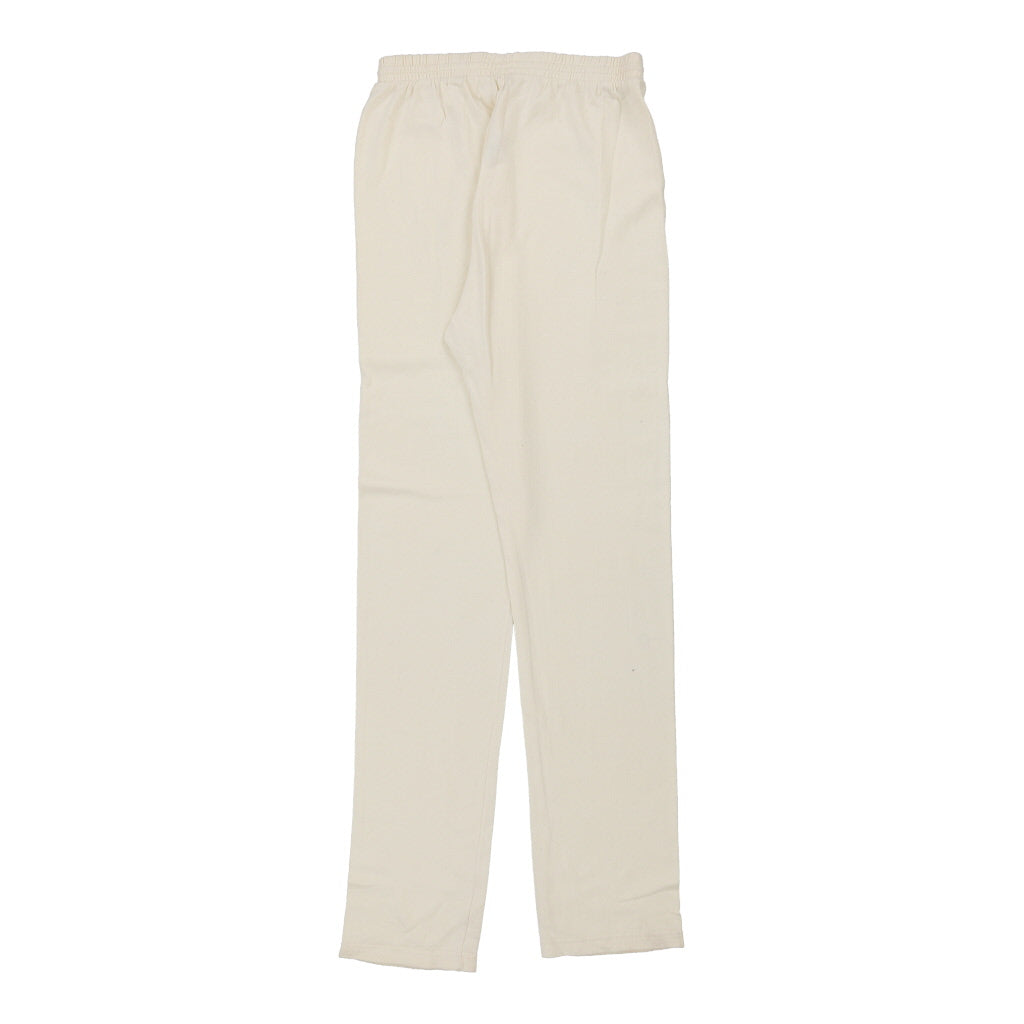 Champion Trousers - XL Cream Cotton Refurbished - Thrifted (note: this is a term often used to describe second- refurbished available on Cerqular