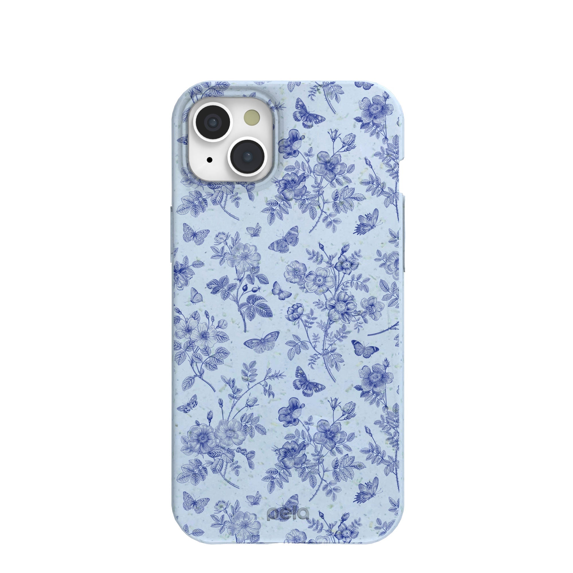Powder Blue Porcelain iPhone 15 Plus Case Refurbished - Pela Case refurbished available on Cerqular