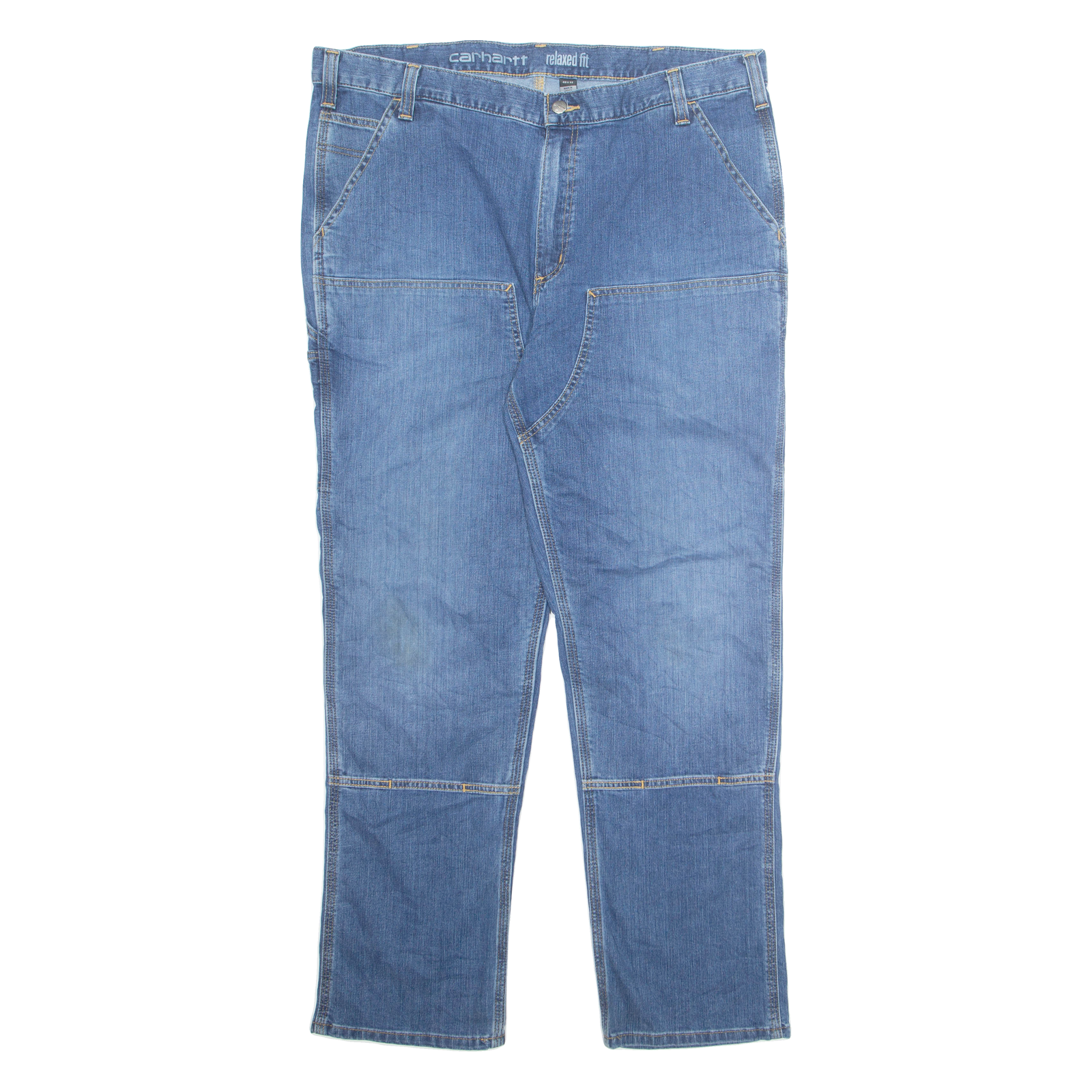 CARHARTT Cargo Mens Jeans Blue Relaxed Straight W40 L32 Refurbished - N/A refurbished available on Cerqular