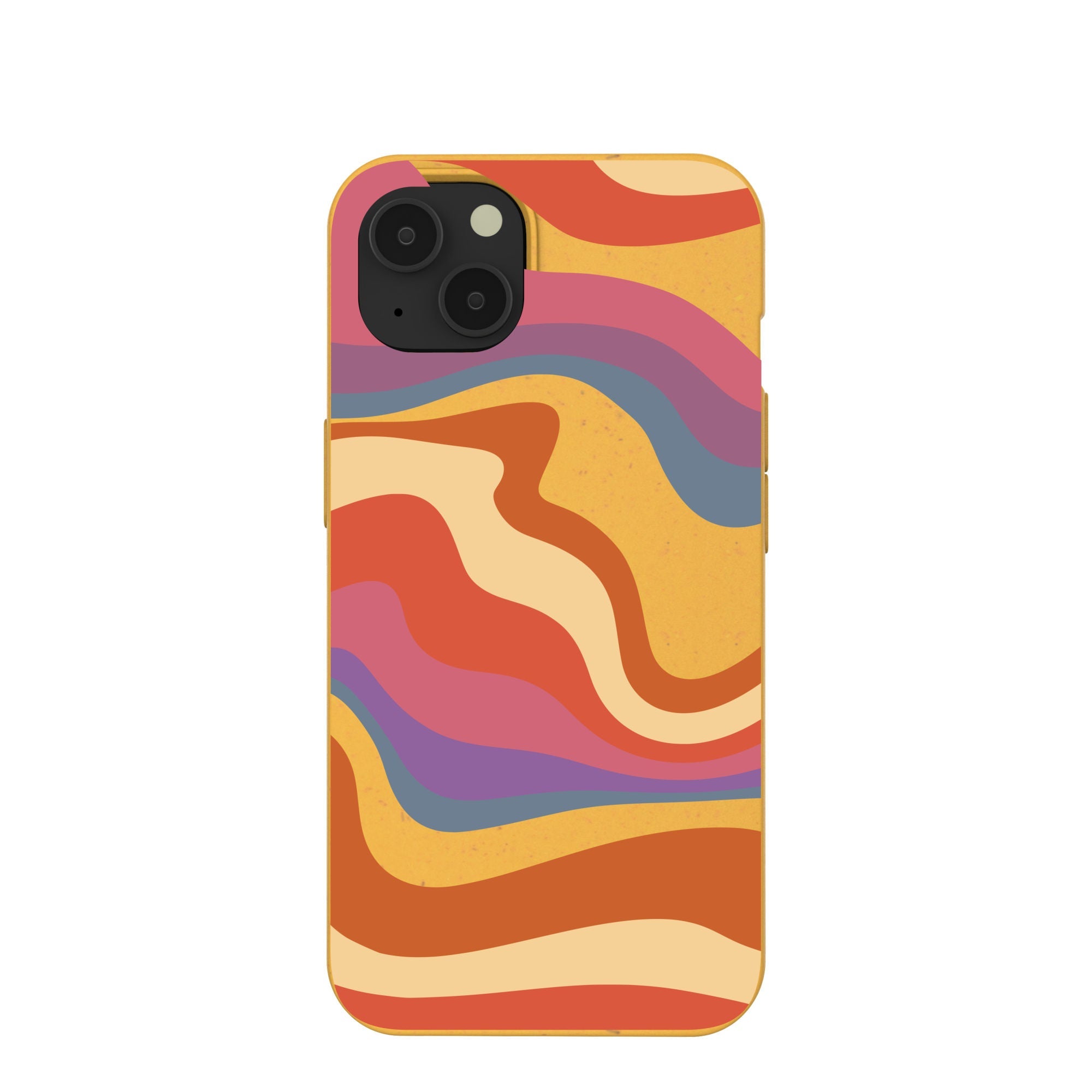 Honey Liquid Sunset iPhone 13 Case Refurbished - Pela Case refurbished available on Cerqular