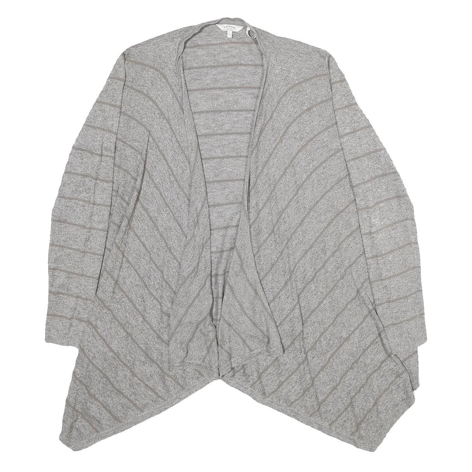 Buy FAT FACE Womens Grey Striped Plain Open Front Jumper UK 14 Cotton Blend Refurbished - $33.79 FAT FACE Womens Grey Striped Plain Open Front Jumper UK 14 Cotton Blend Refurbished - N/A refurbished available on Cerqular