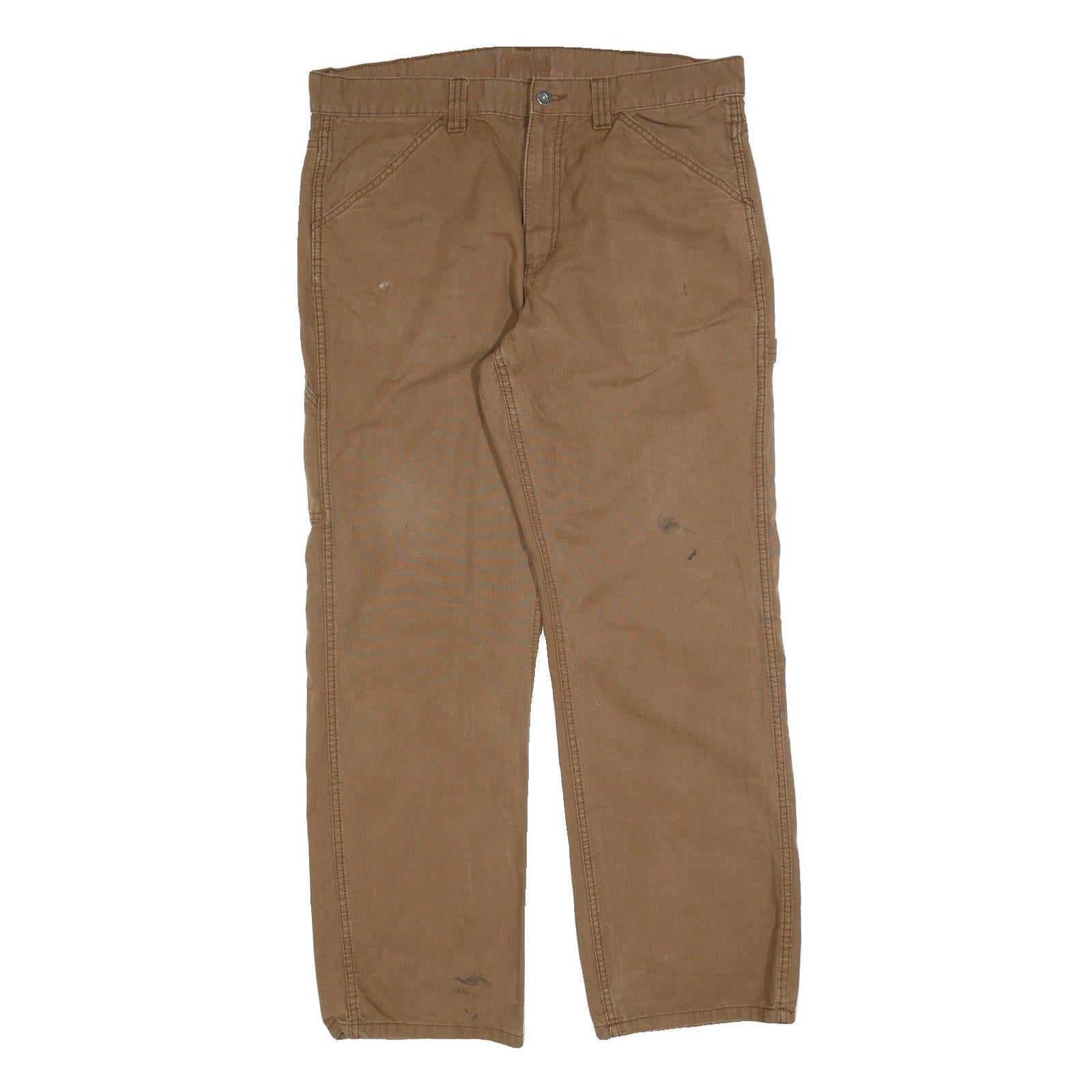 Buy DICKIES Mens Cotton Blend Brown Regular Straight Trousers W36 L32 Workwear Zip Refurbished - $37.69 DICKIES Mens Cotton Blend Brown Regular Straight Trousers W36 L32 Workwear Zip Refurbished - N/A refurbished available on Cerqular