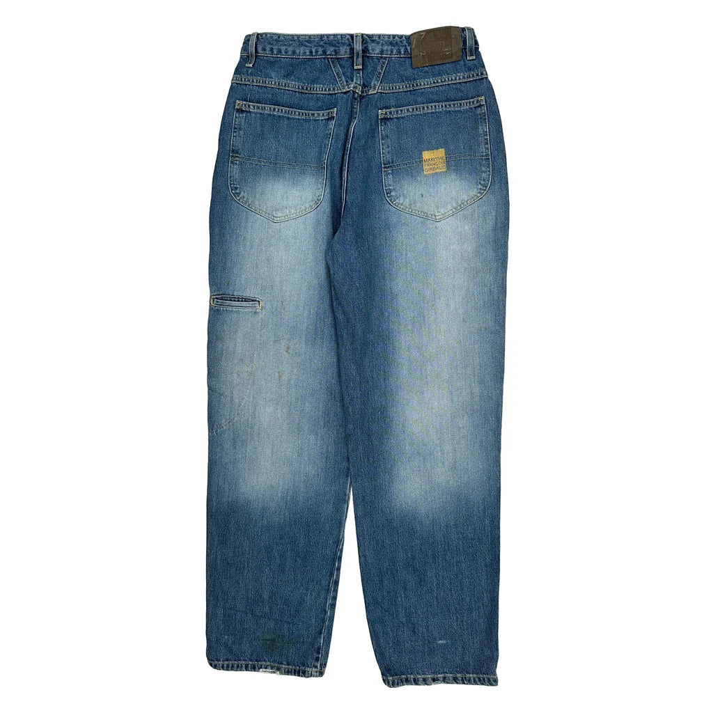 Francois Girbaud Wide Leg Jeans - 32W 31L Blue Cotton Refurbished - Thrifted (note: this is a term often used to describe second- refurbished available on Cerqular
