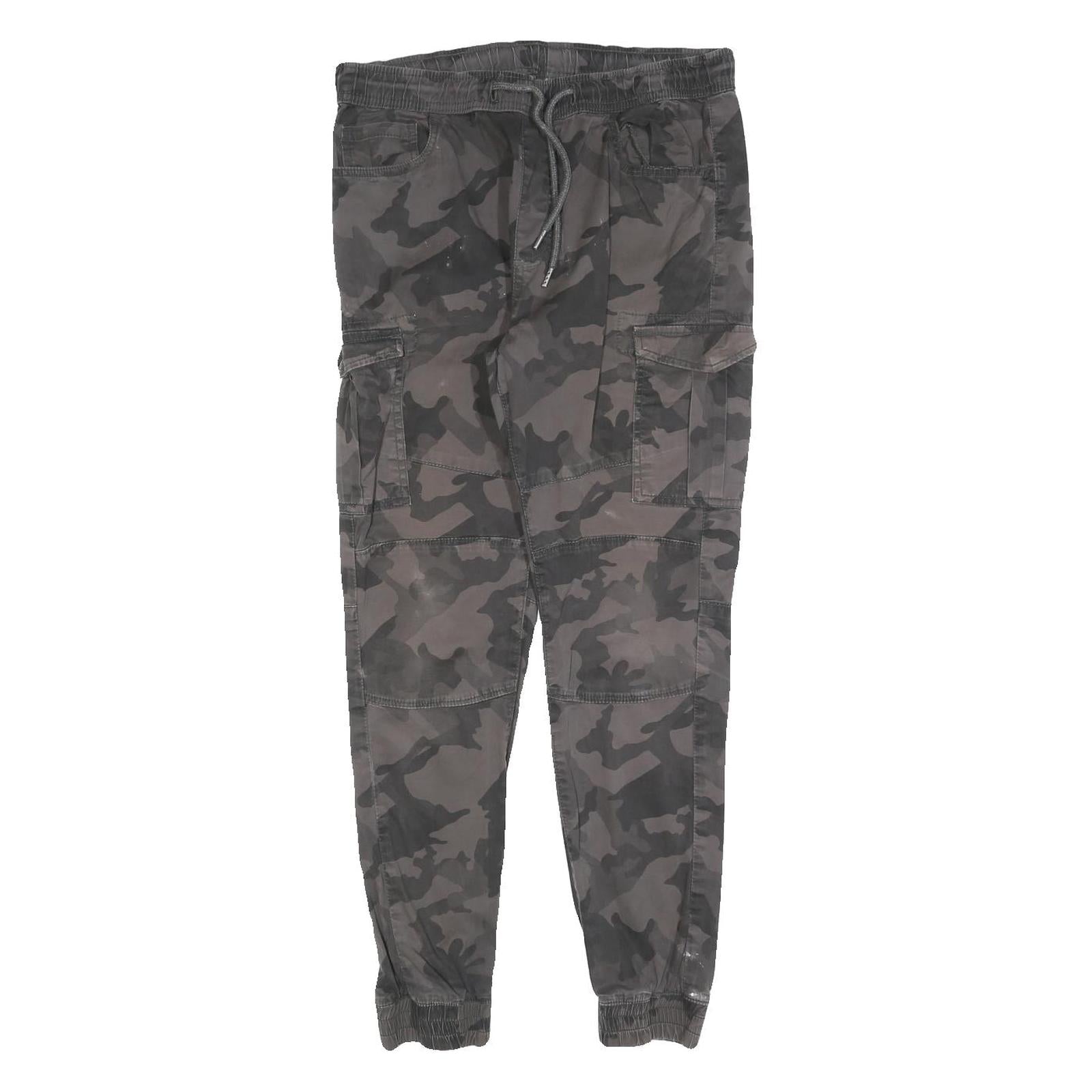FSBN Mens Cotton Blend Camouflage Slim Cargo Drawstring Trousers W30 L27 Refurbished - N/A refurbished available on Cerqular