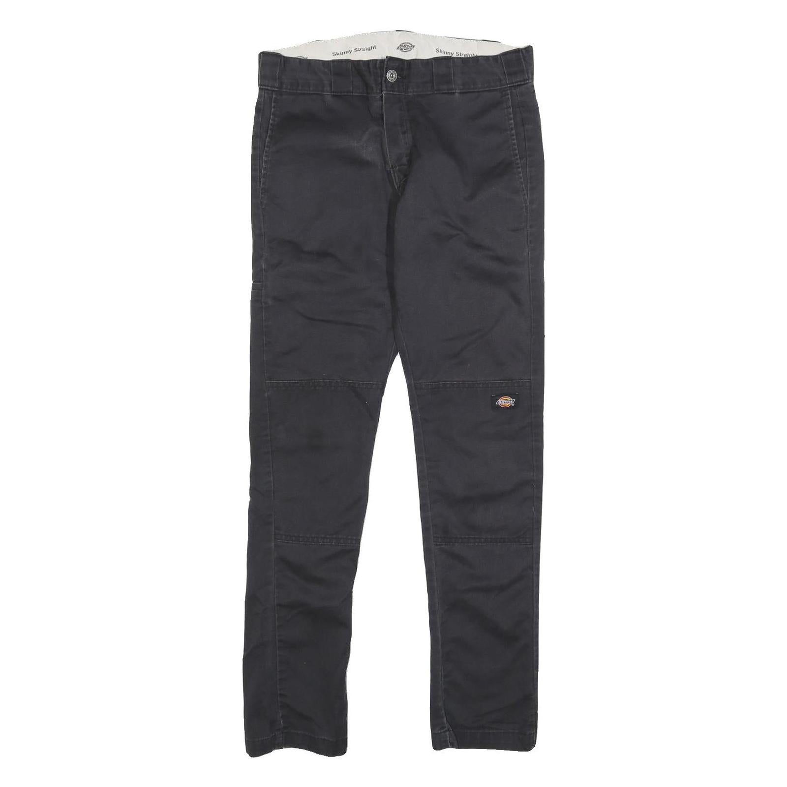 DICKIES Mens Cotton Blend Black Slim Skinny Straight Trousers W30 L32 Workwear Refurbished - N/A refurbished available on Cerqular