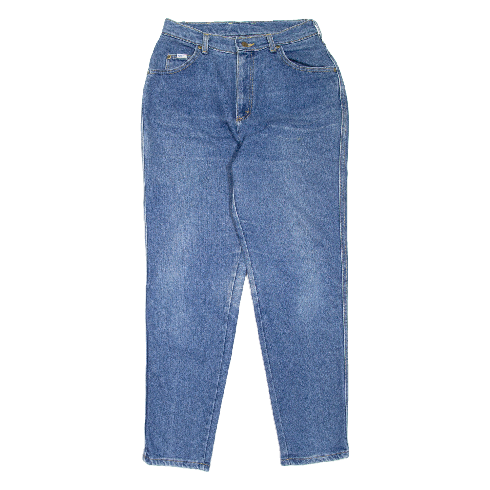 LEE Womens Jeans Blue Regular Mom Stone Wash W28 L29 Refurbished - N/A refurbished available on Cerqular