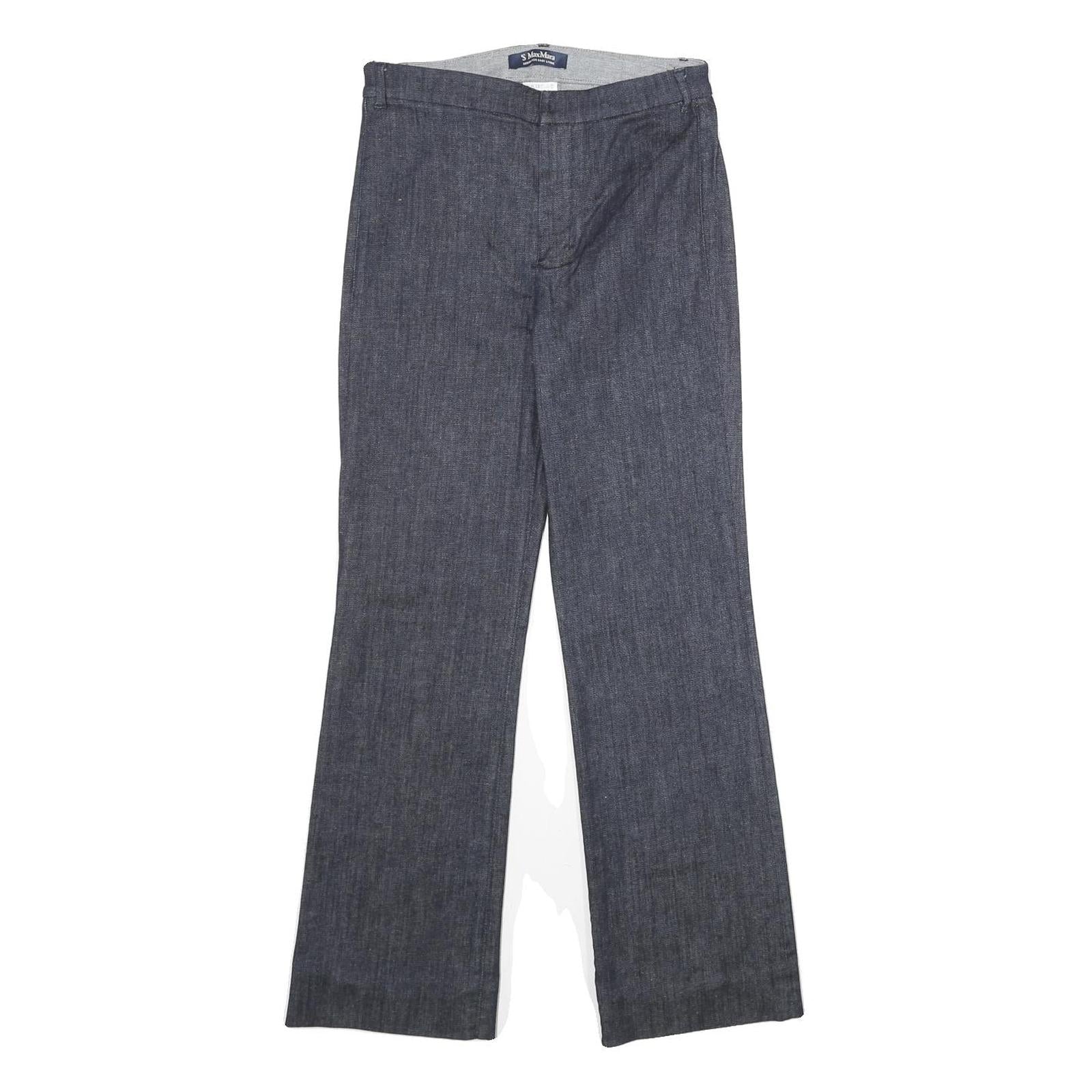 S MAX MARA Womens Jeans Blue Regular Straight Denim W26 L28 Stylish Detail Refurbished - N/A refurbished available on Cerqular