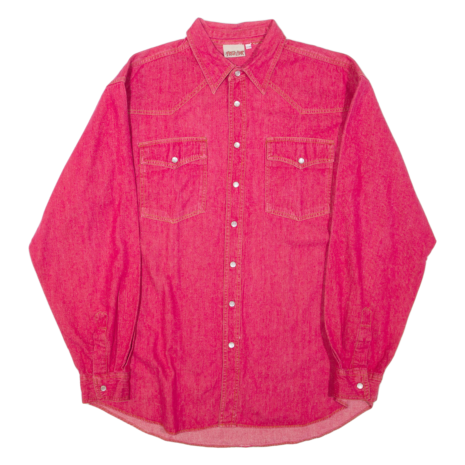 FREE LOOK Mens Plain Shirt Pink Long Sleeve L Refurbished - N/A refurbished available on Cerqular